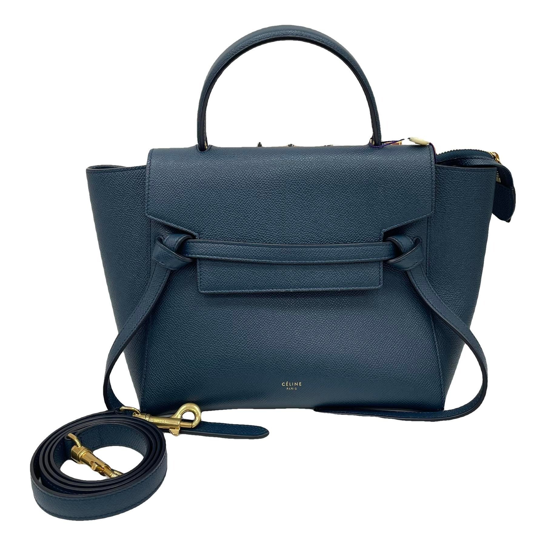 Belt leather handbag