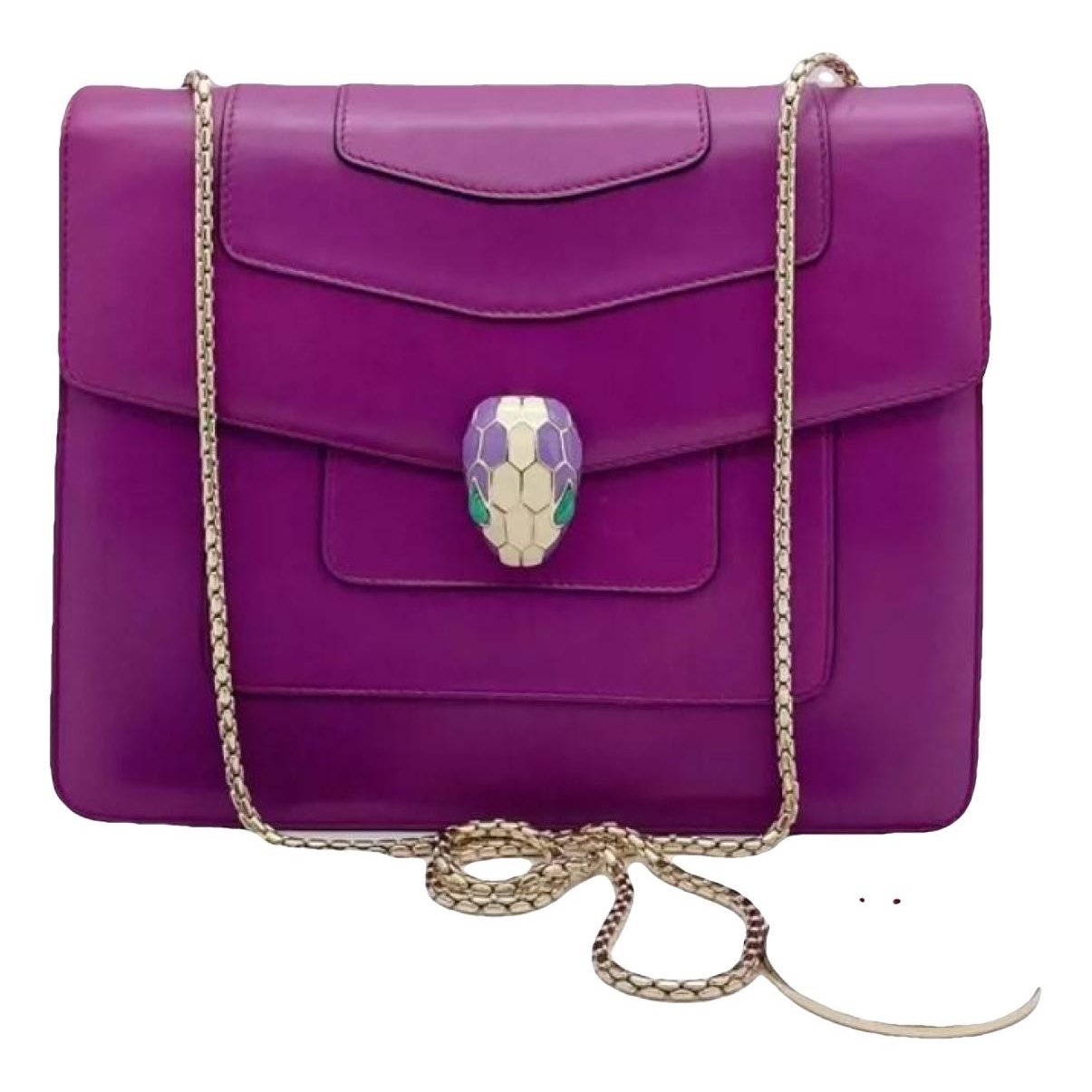 Serpenti leather handbag