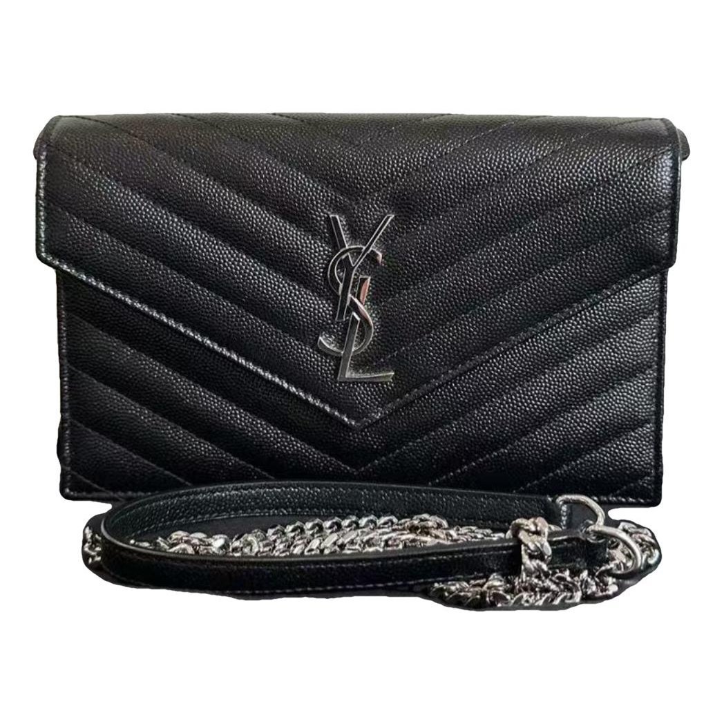 Portefeuille enveloppe leather handbag