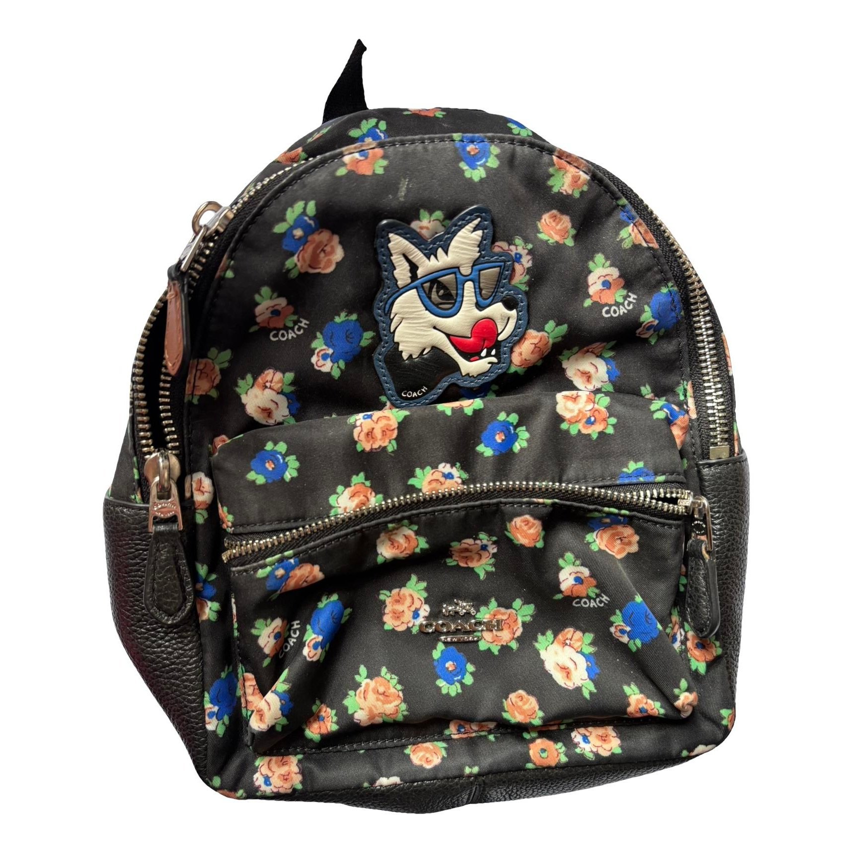 Leather backpack