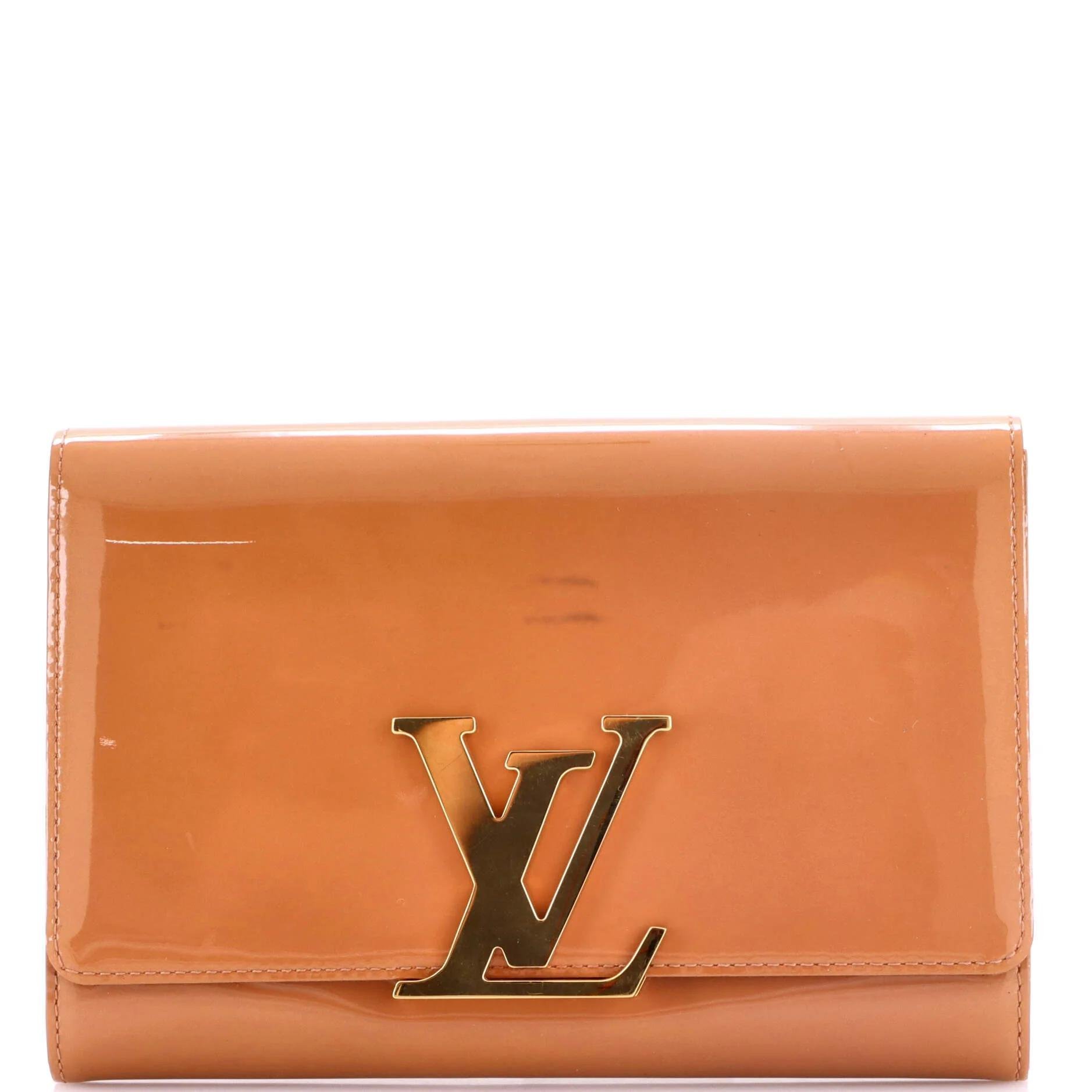 Patent leather clutch bag