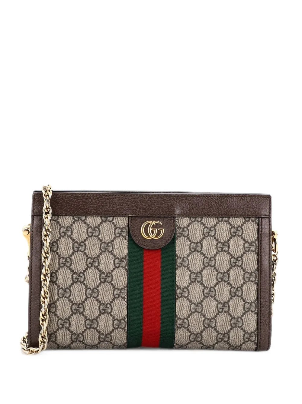 Ophidia Chain Shoulder Bag GG Coated Canvas Small crossbody bag