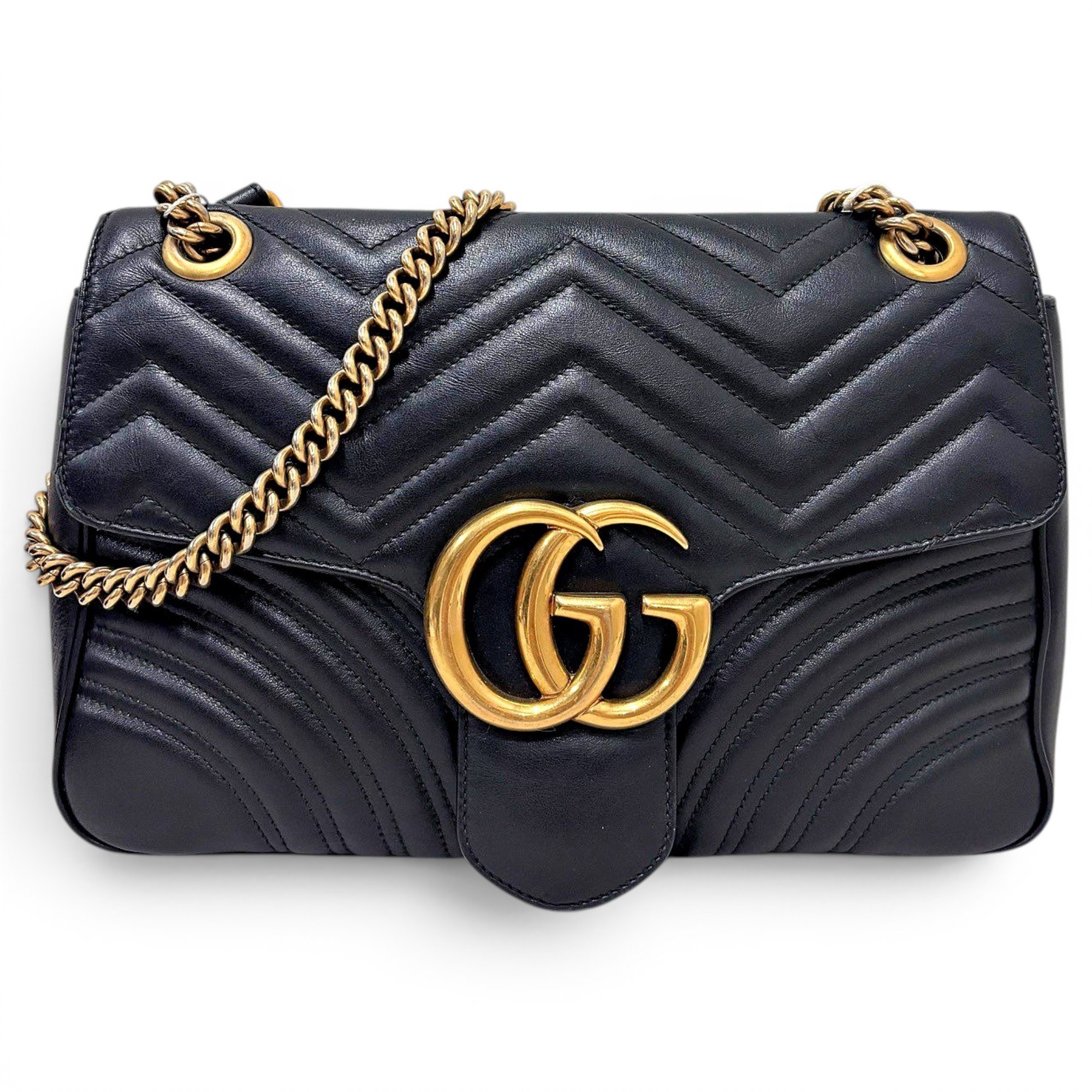 GG Marmont Flap leather handbag