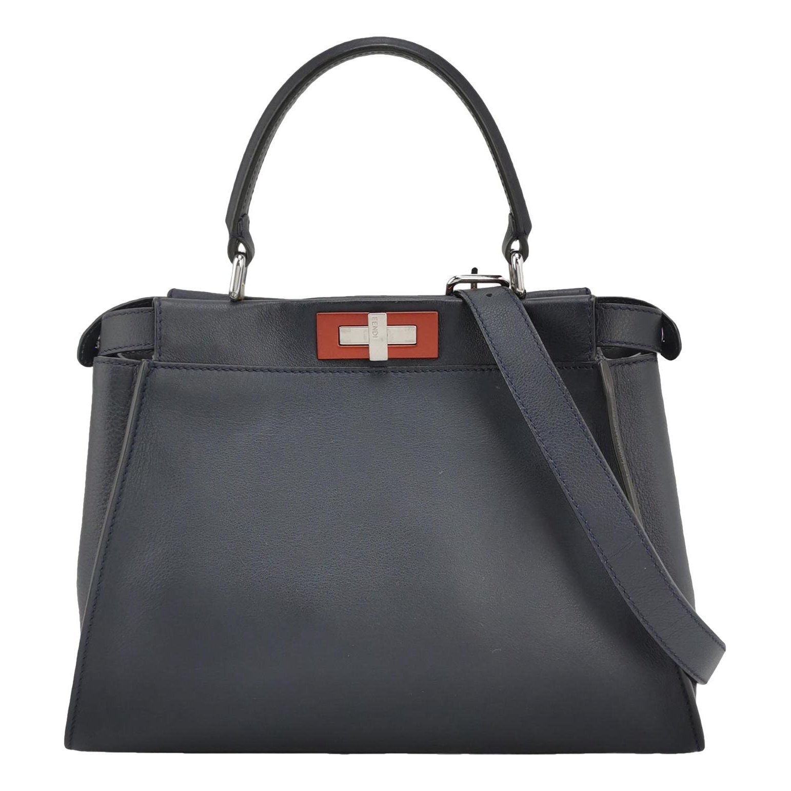 Peekaboo leather handbag