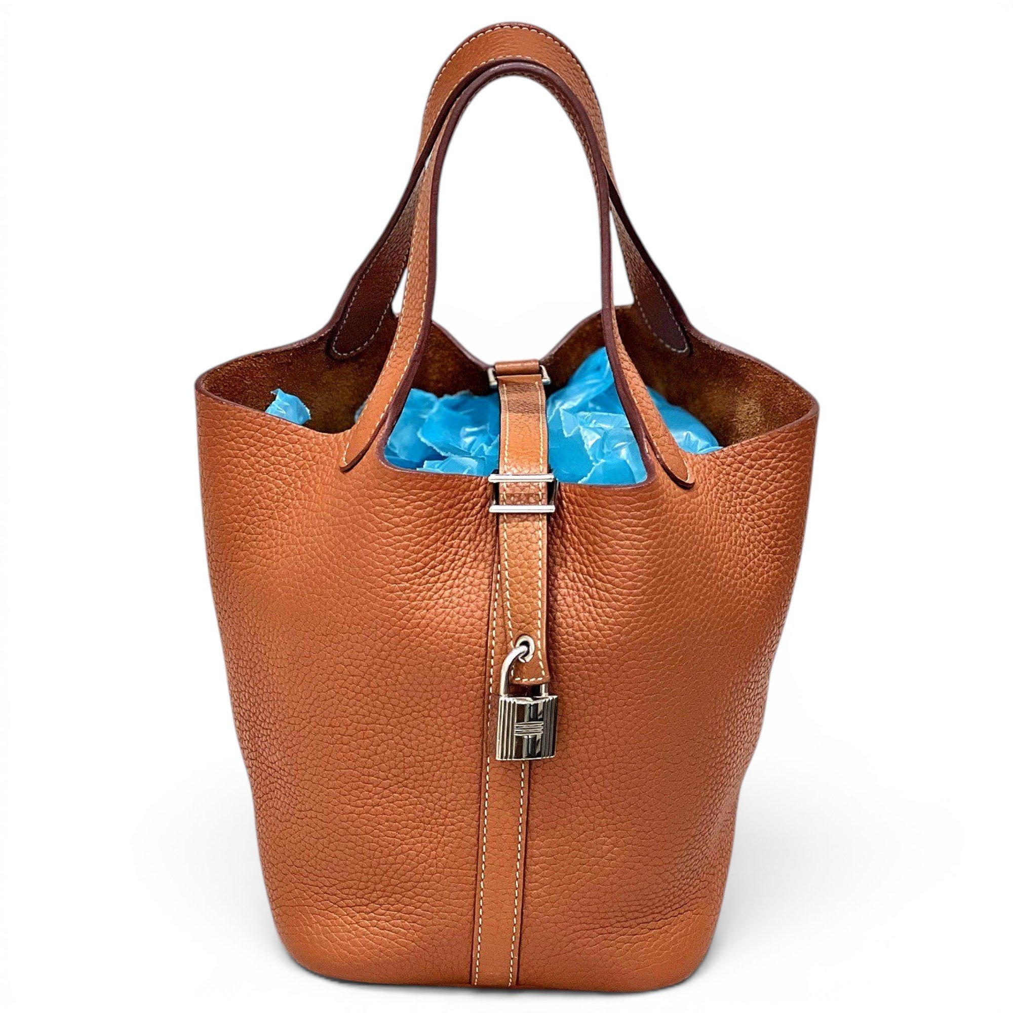 Picotin leather handbag