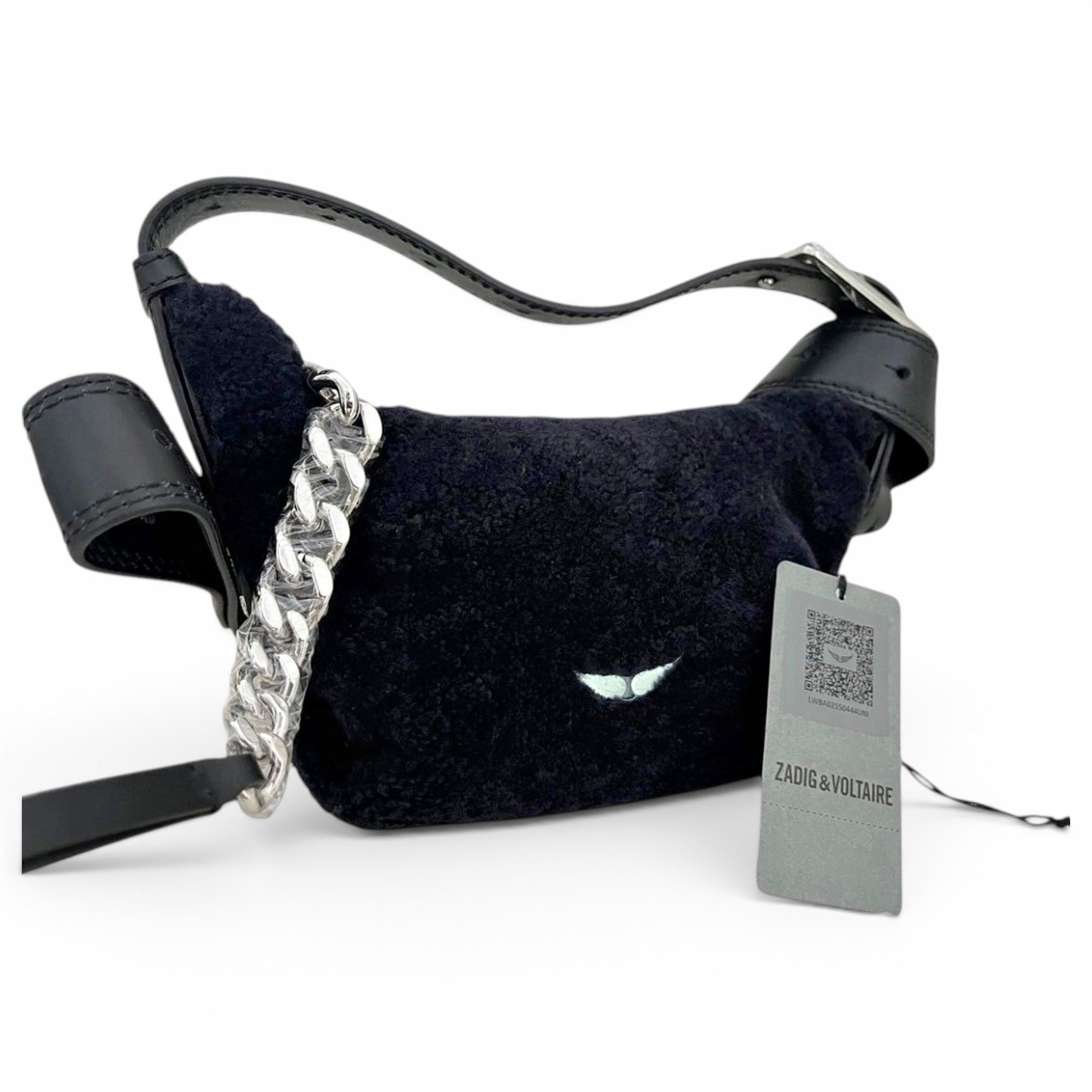 Rock faux fur crossbody bag