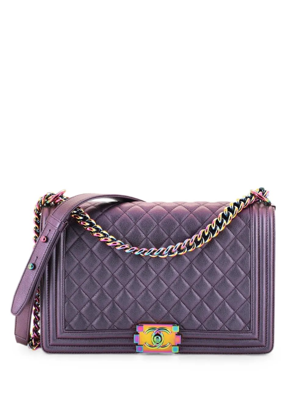 Boy Flap Bag Quilted Iridescent Goatskin New Medium shoulder bag
