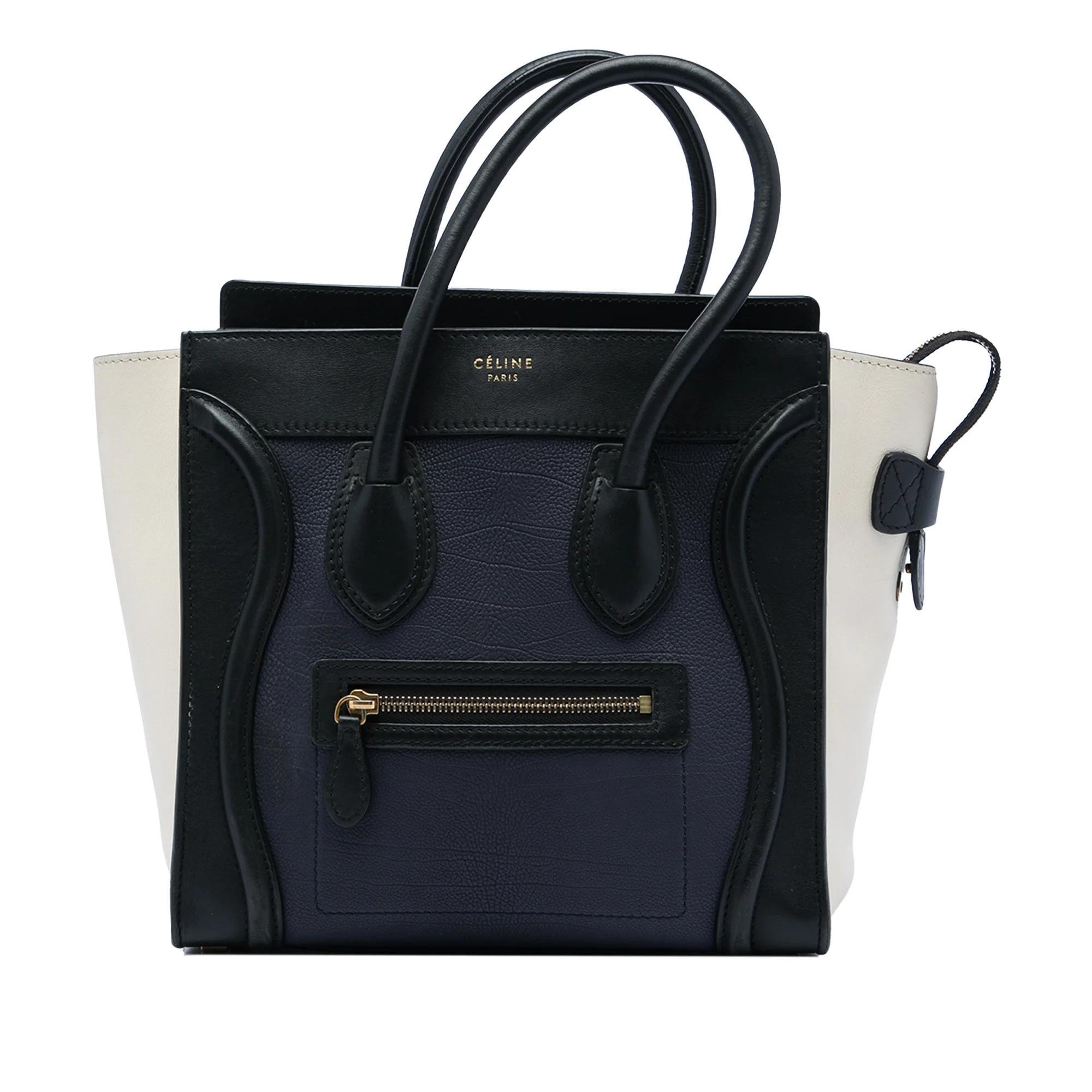 Luggage pony-style calfskin handbag