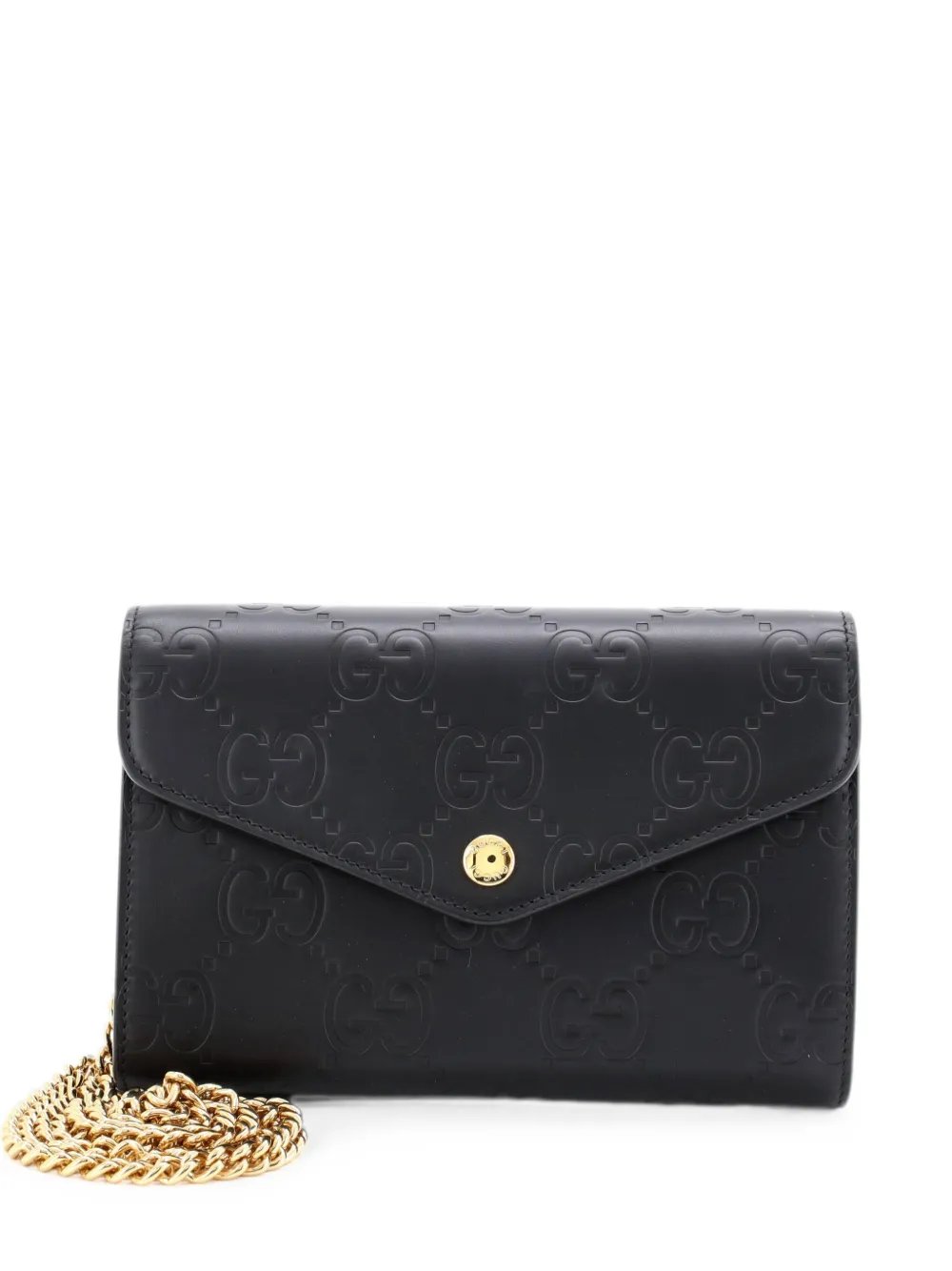 Envelope Wallet on Chain Guccissima Leather shoulder bag