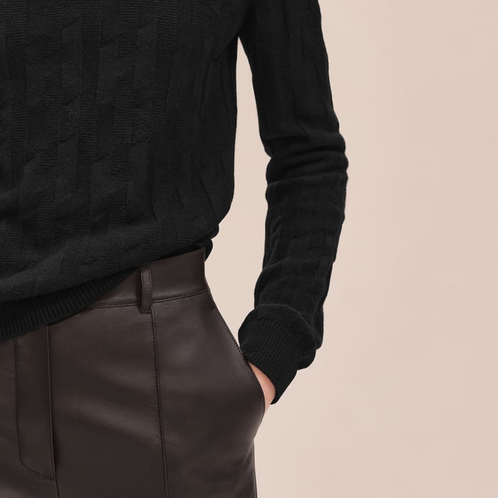 Noir "H" Long-sleeve Sweater