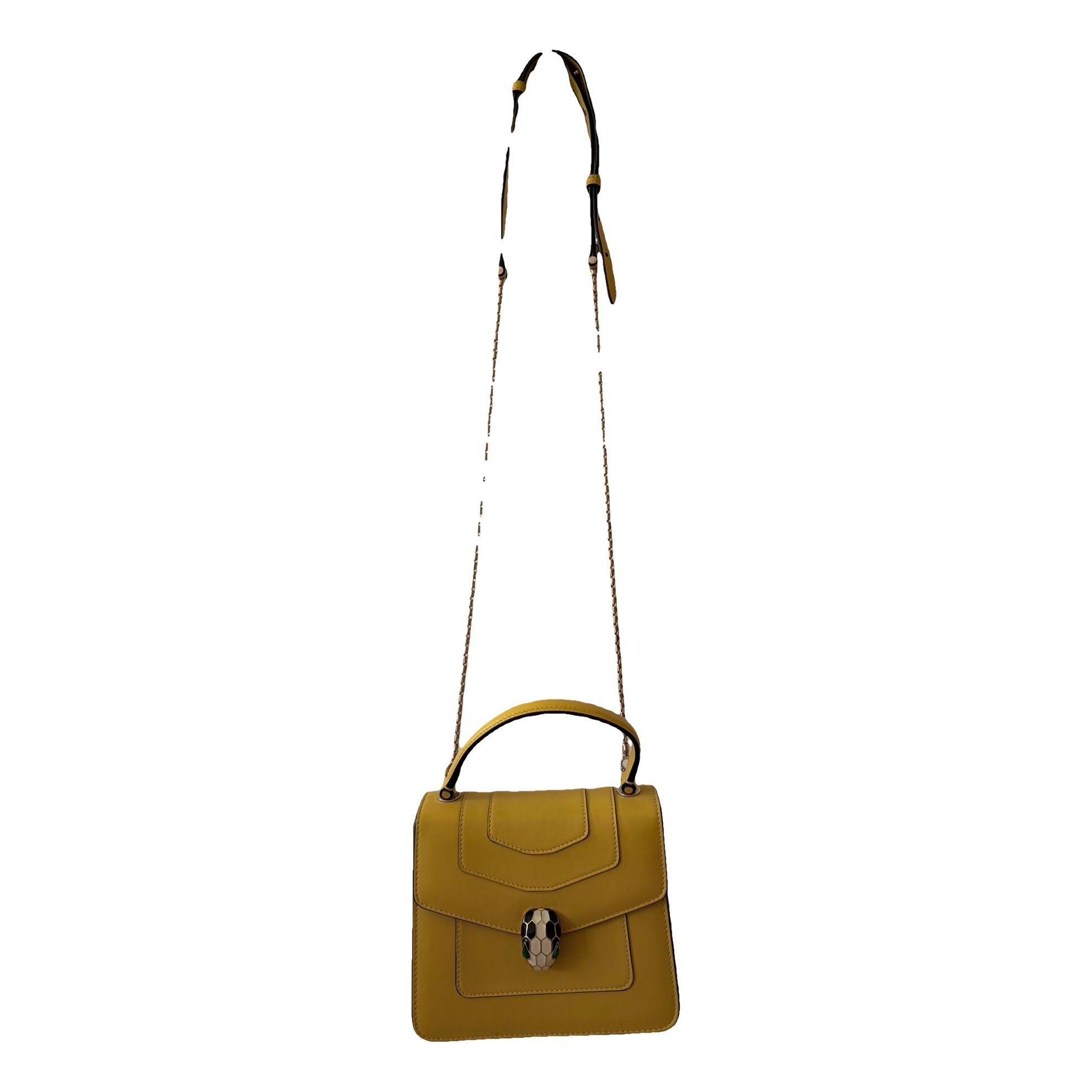 Serpenti leather handbag