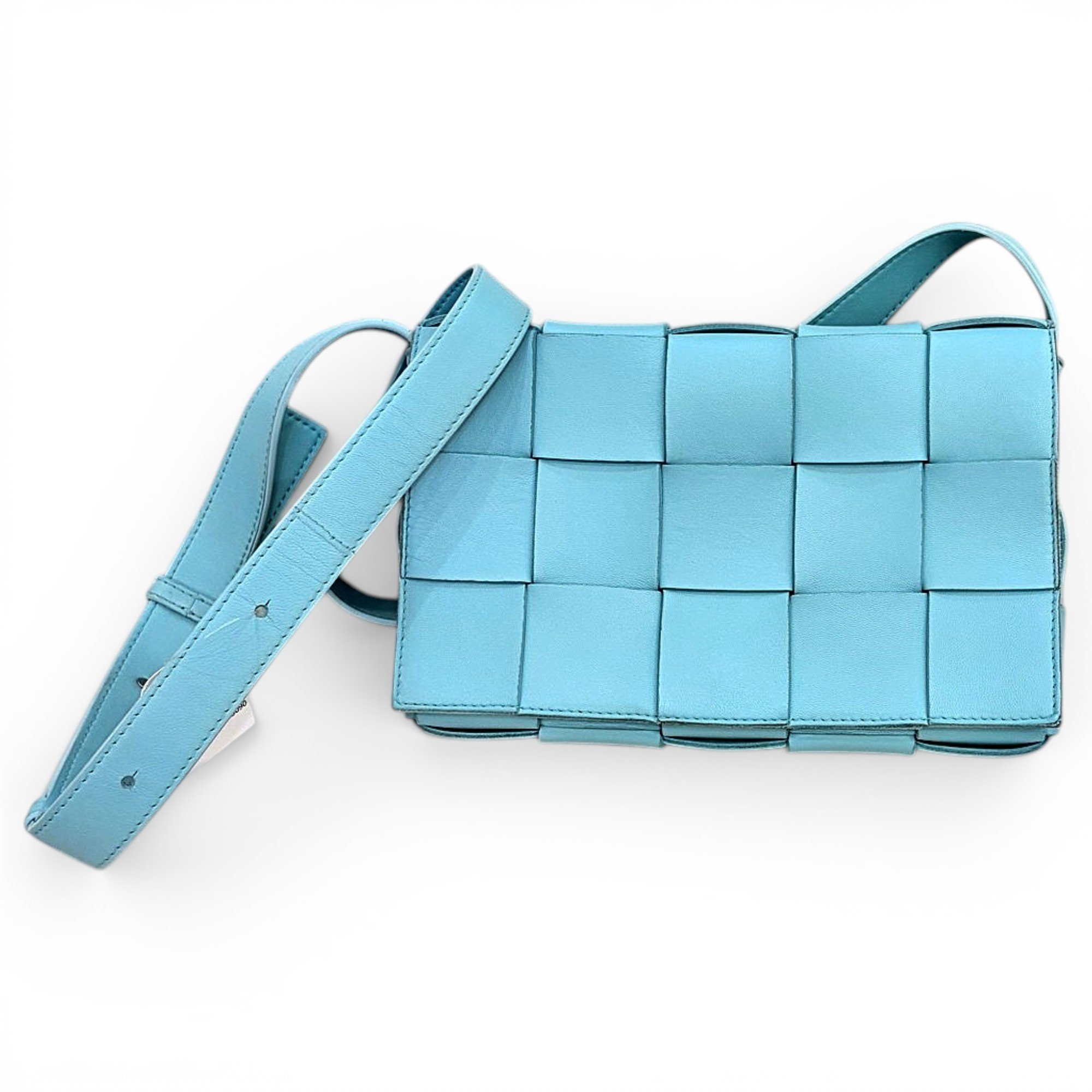 Cassette leather handbag