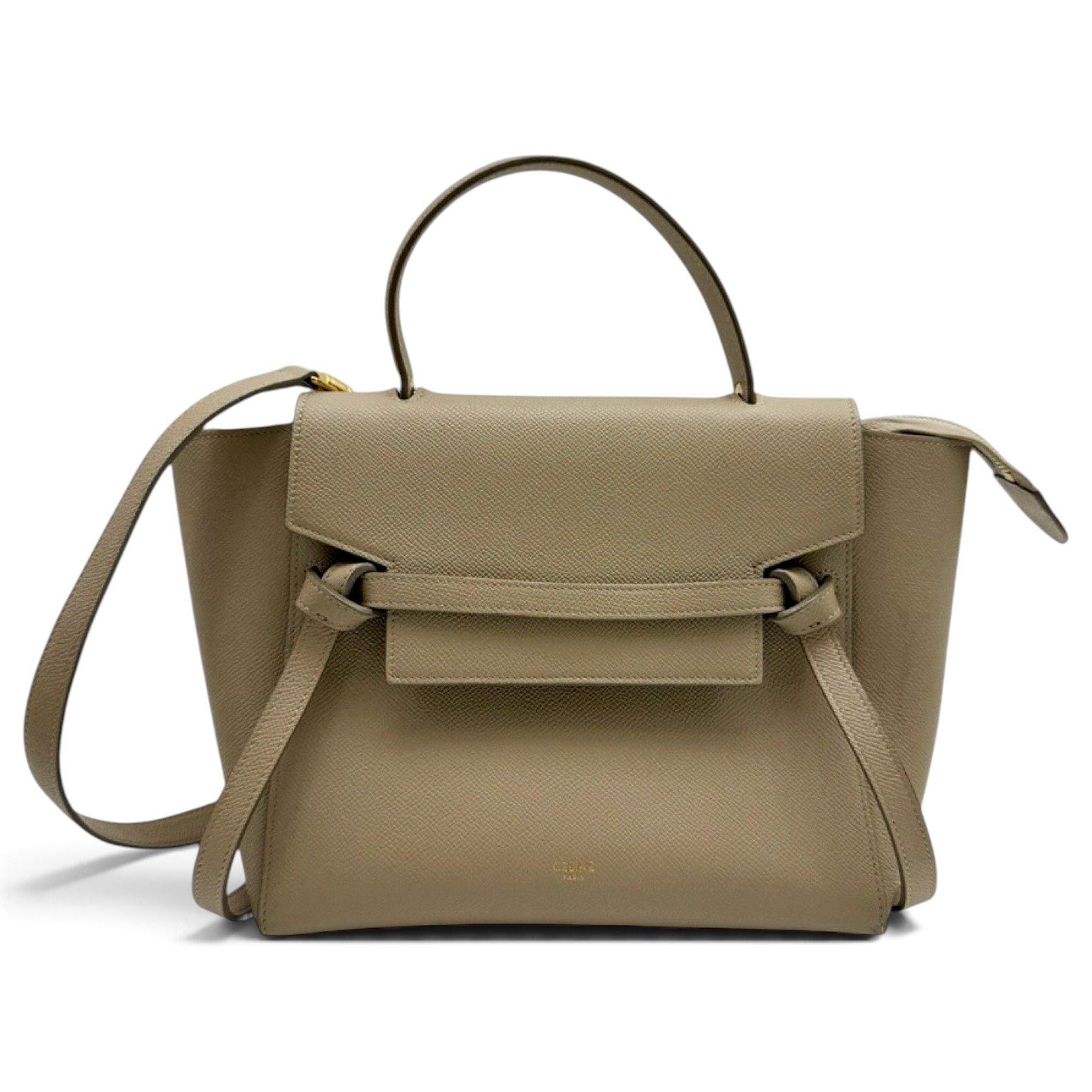Belt leather handbag