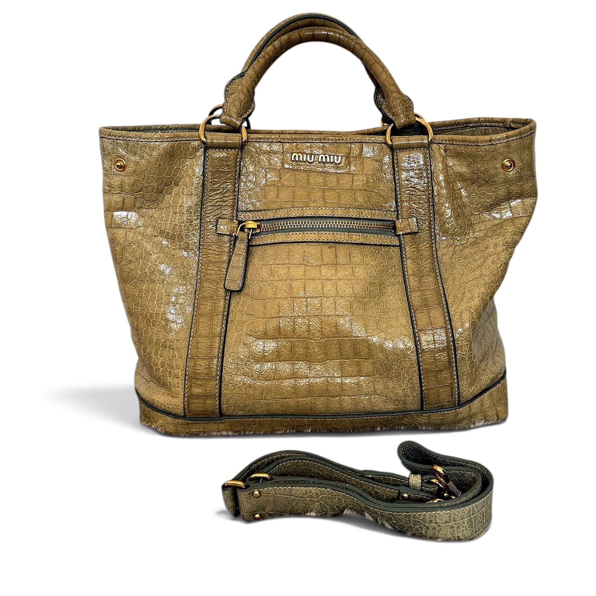 Leather handbag