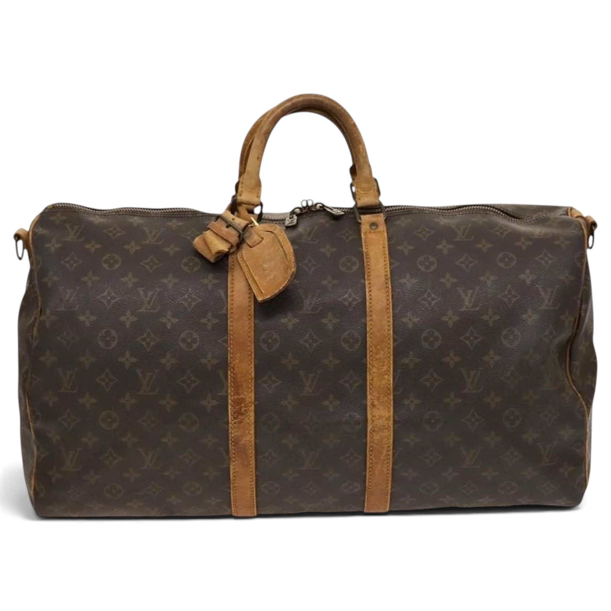 Leather bowling bag