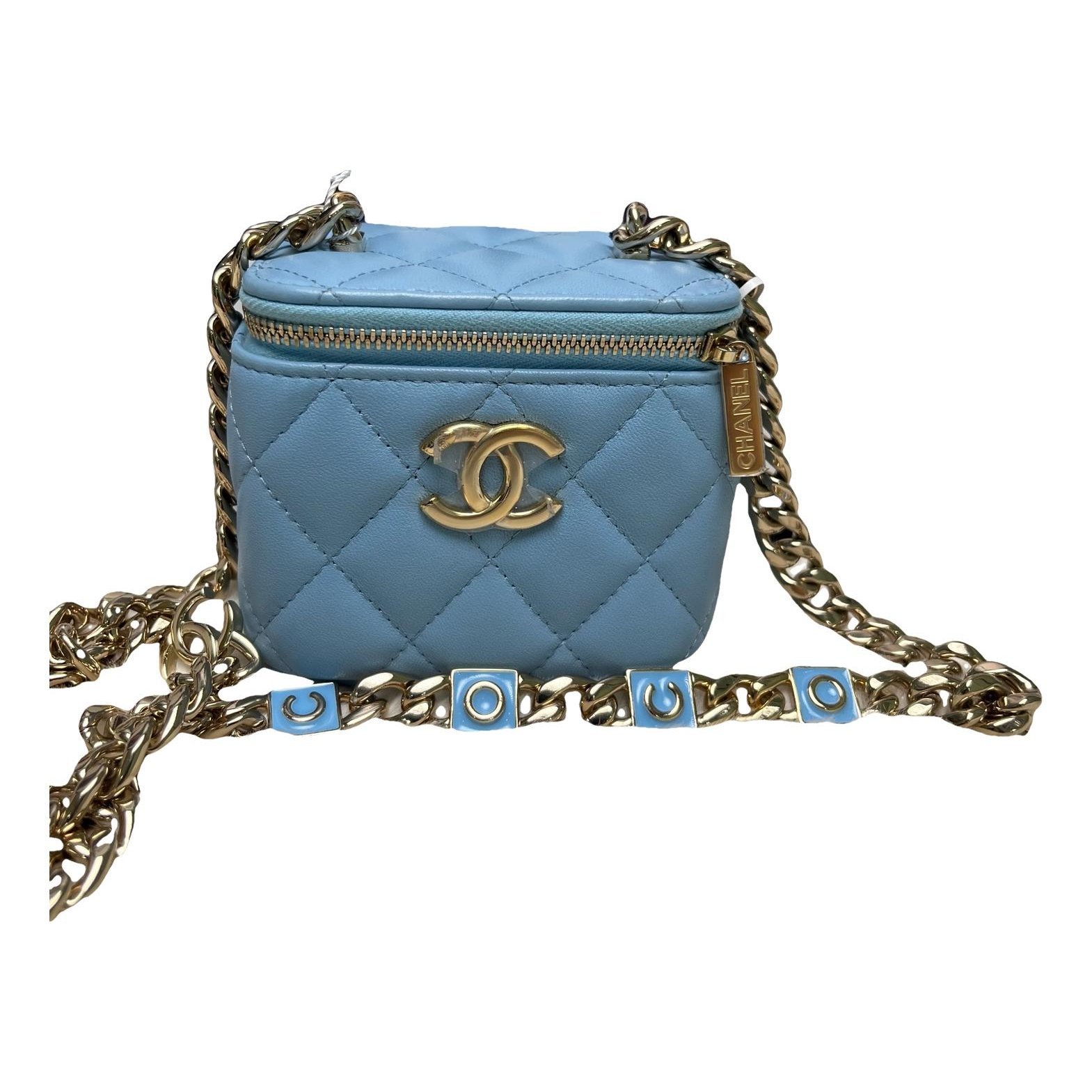 Trendy CC Vanity leather handbag