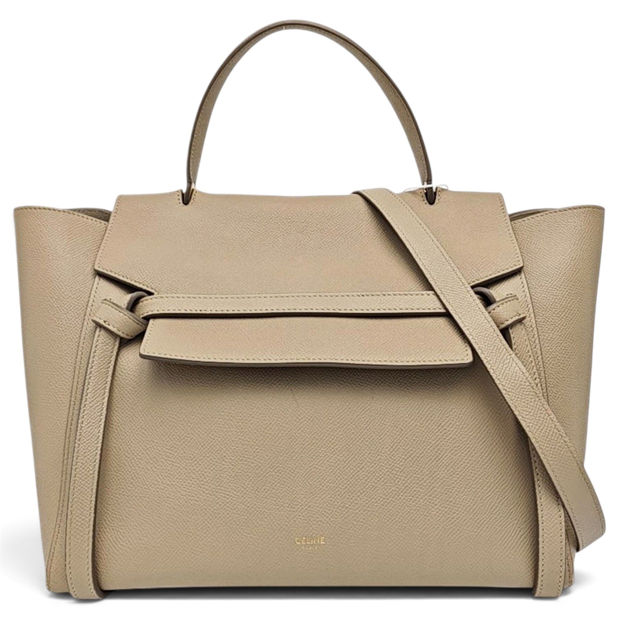 Belt leather handbag