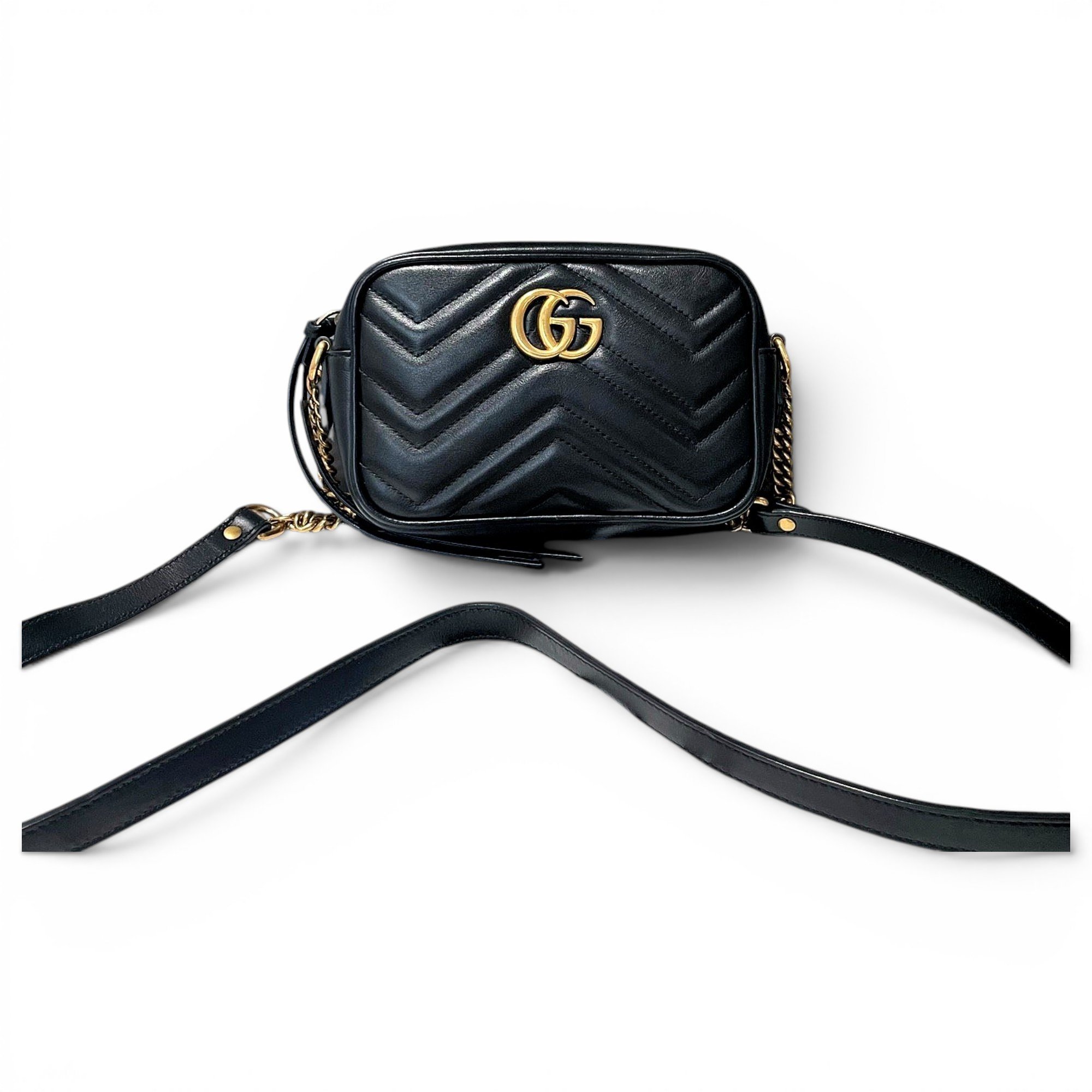 GG Marmont Triple zip leather handbag