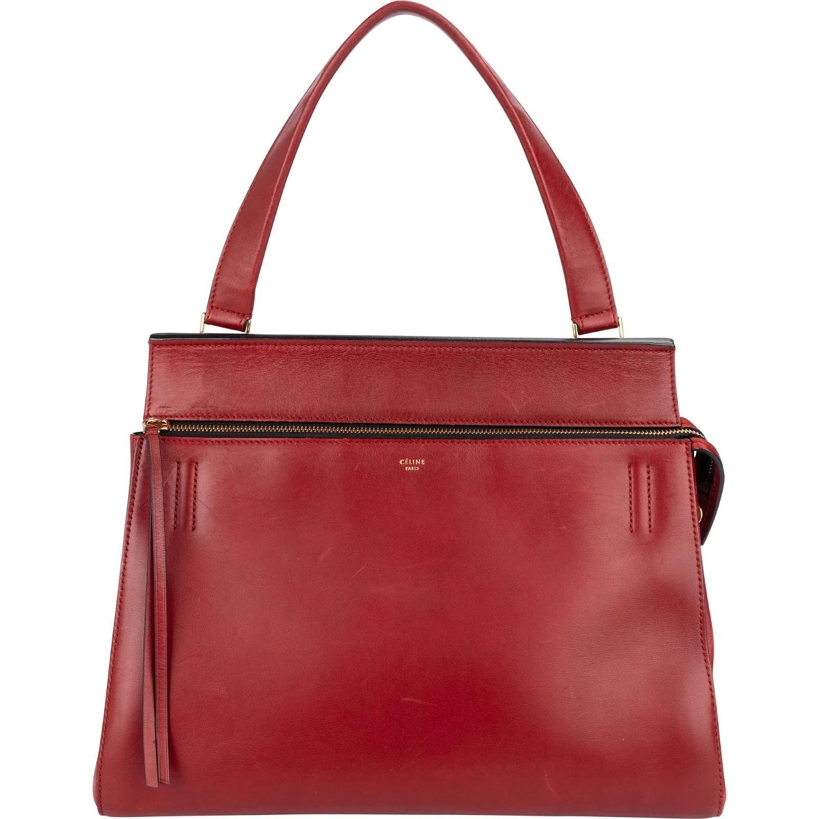 Edge leather handbag