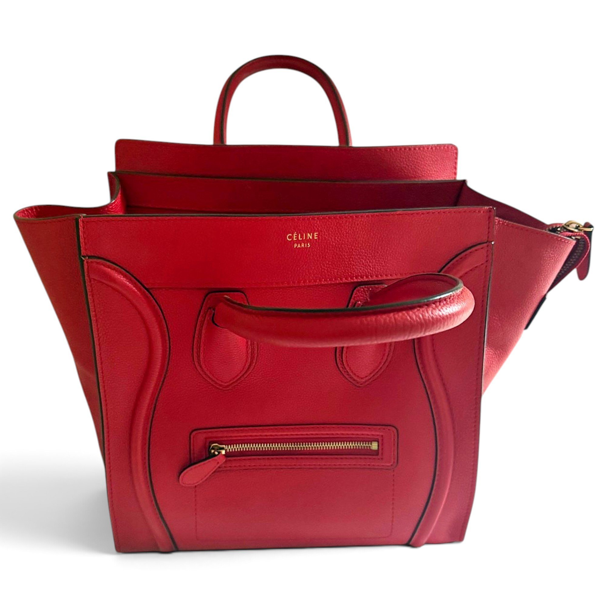 Luggage leather handbag