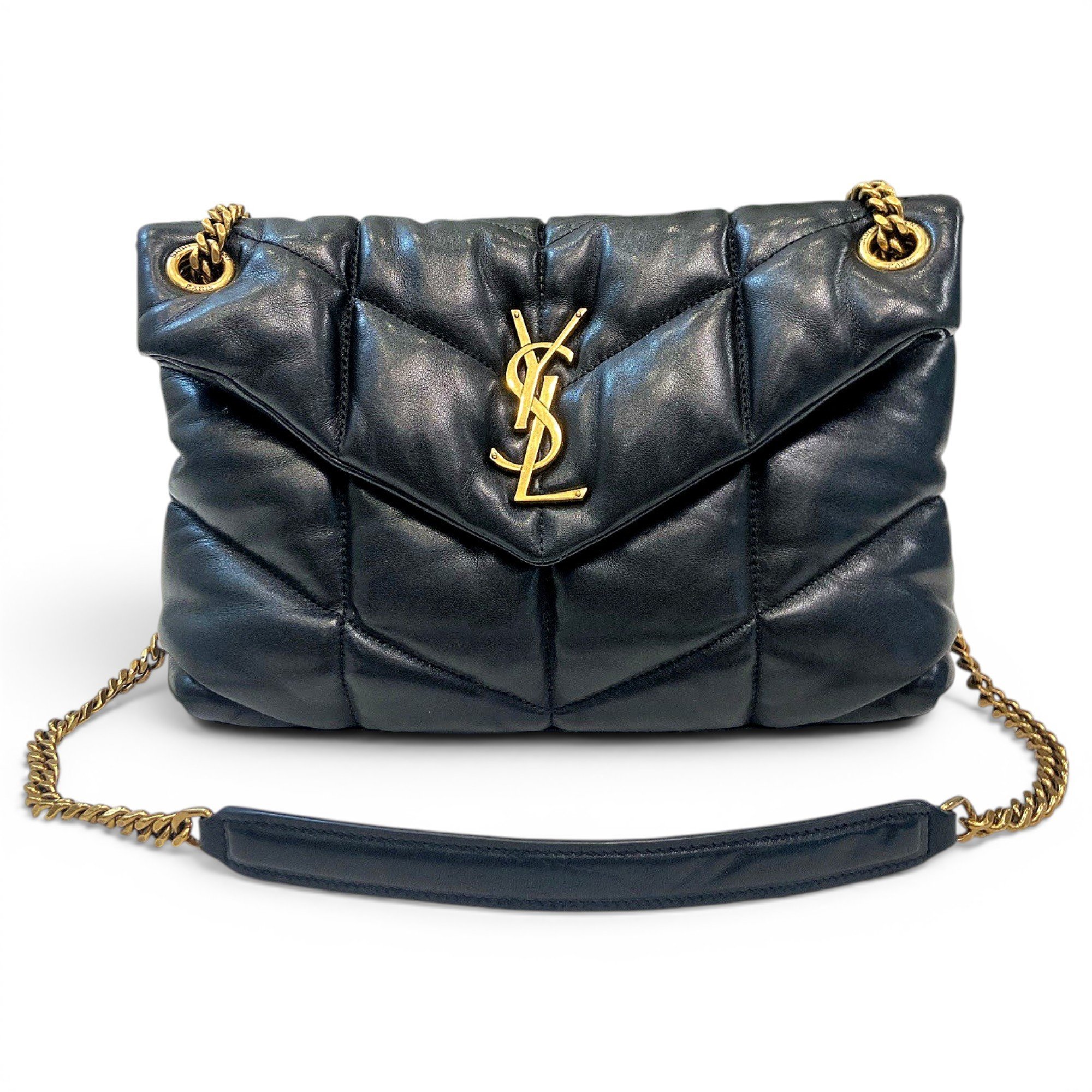 Loulou Puffer leather crossbody bag