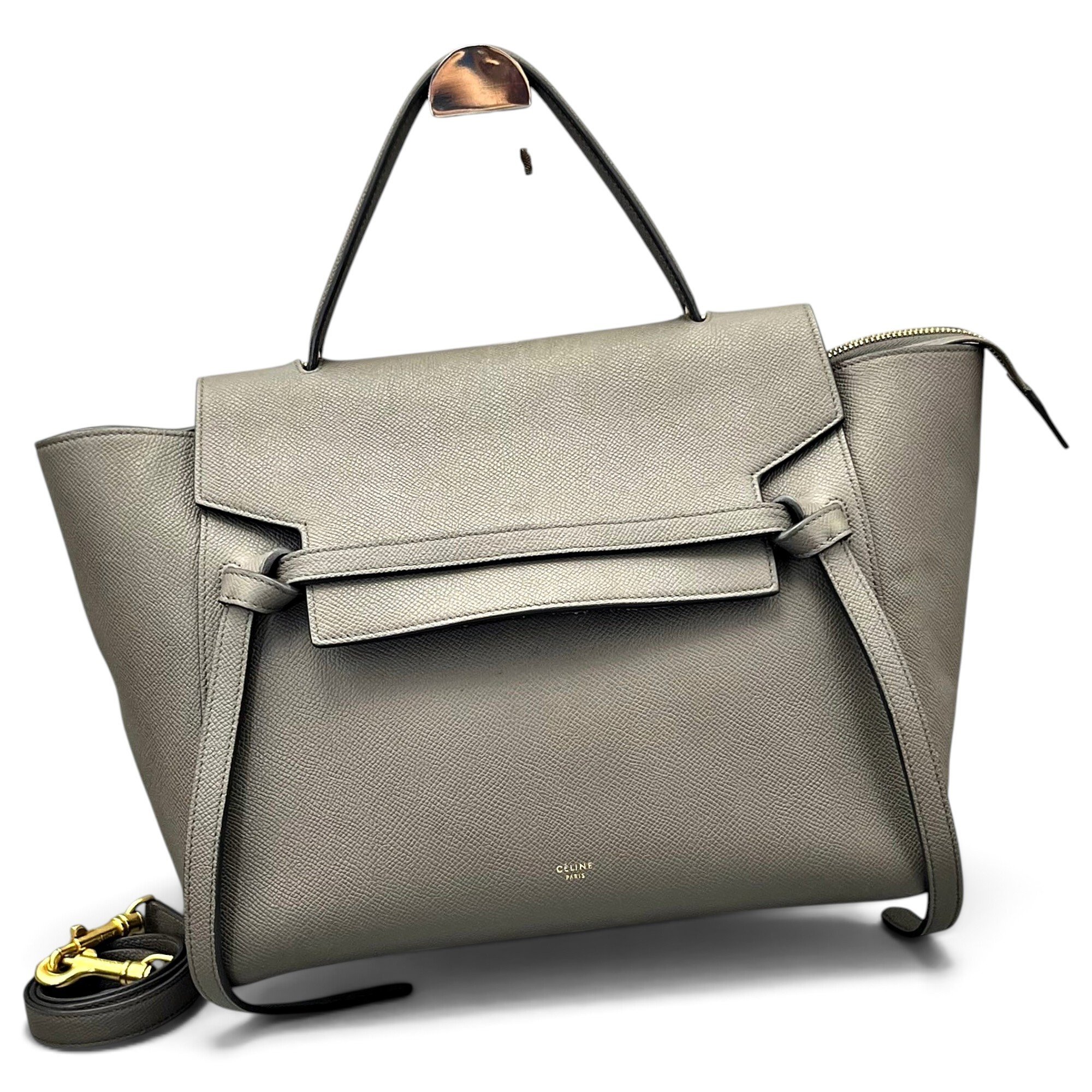 Belt leather handbag