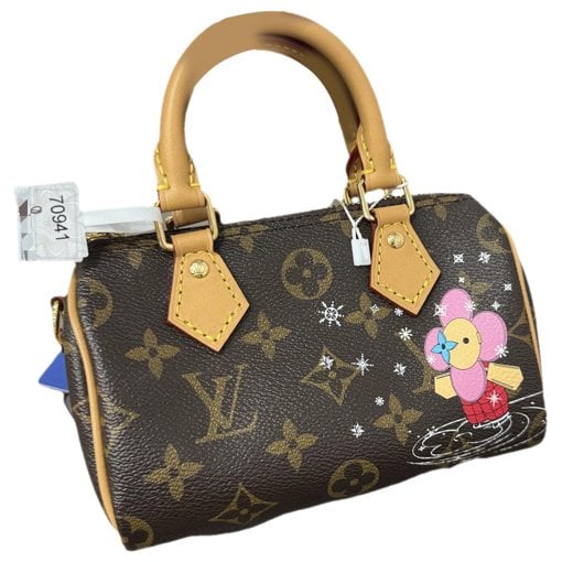 Nano Speedy / Mini HL leather handbag