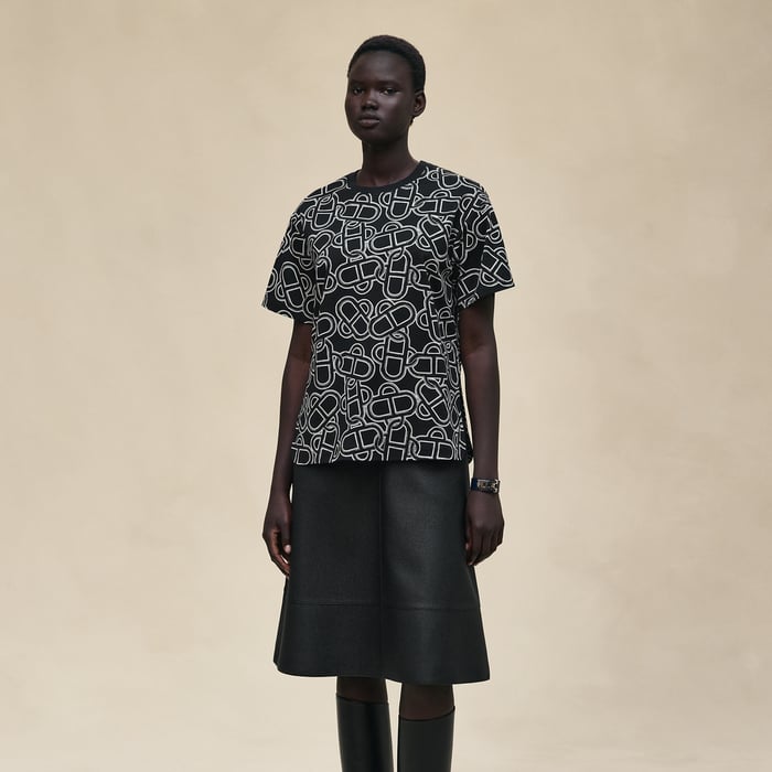 Noir "Maillon Equestre" Maxi T-shirt