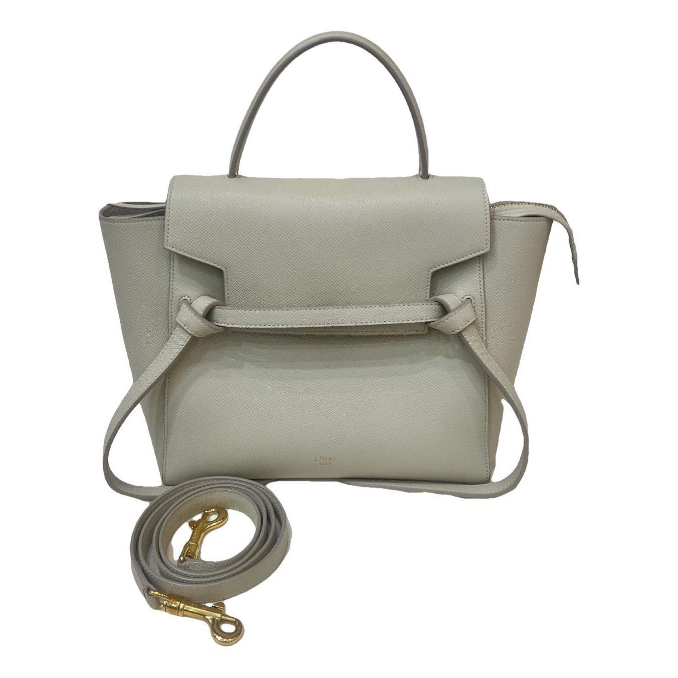 Belt leather handbag