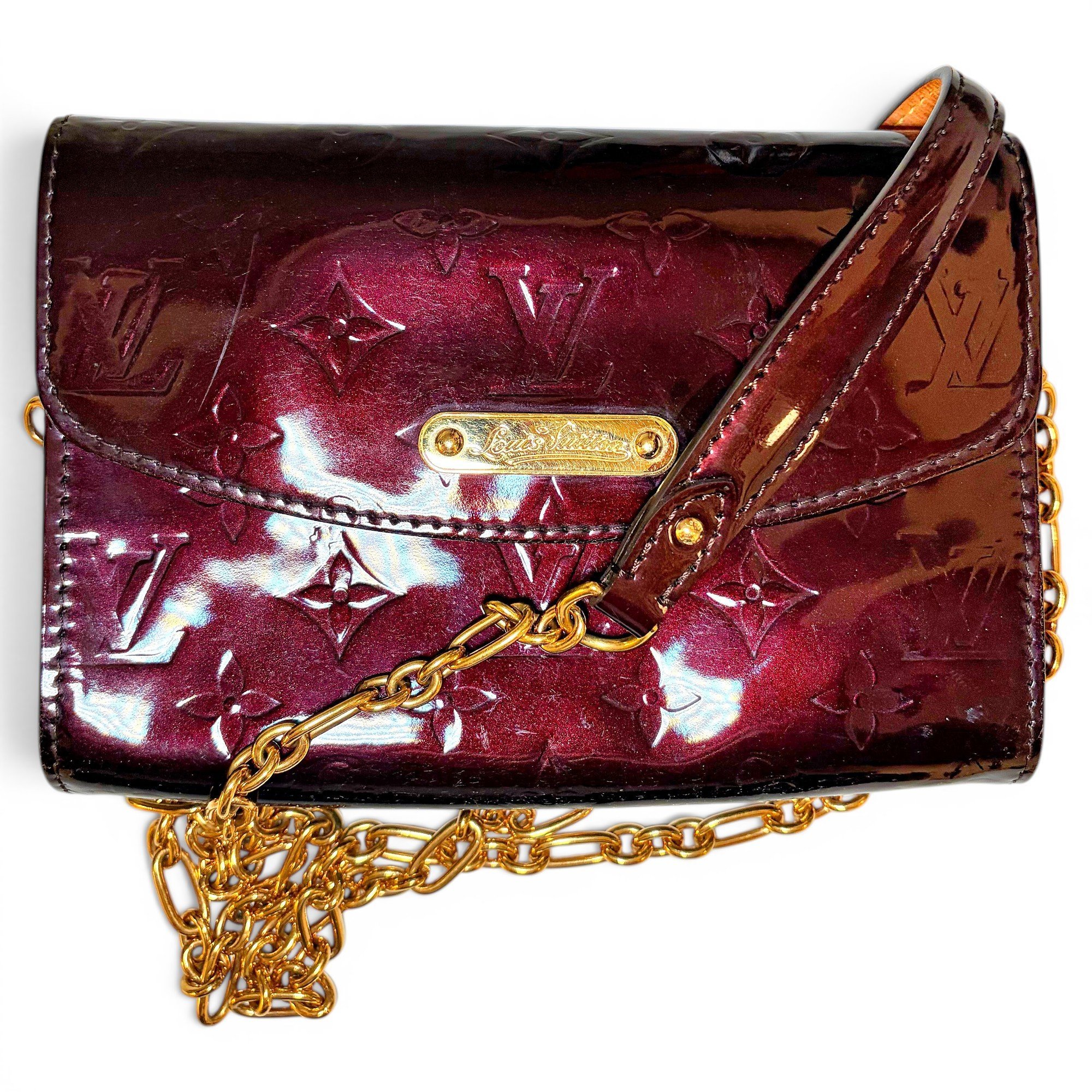 Sunset Boulevard patent leather crossbody bag