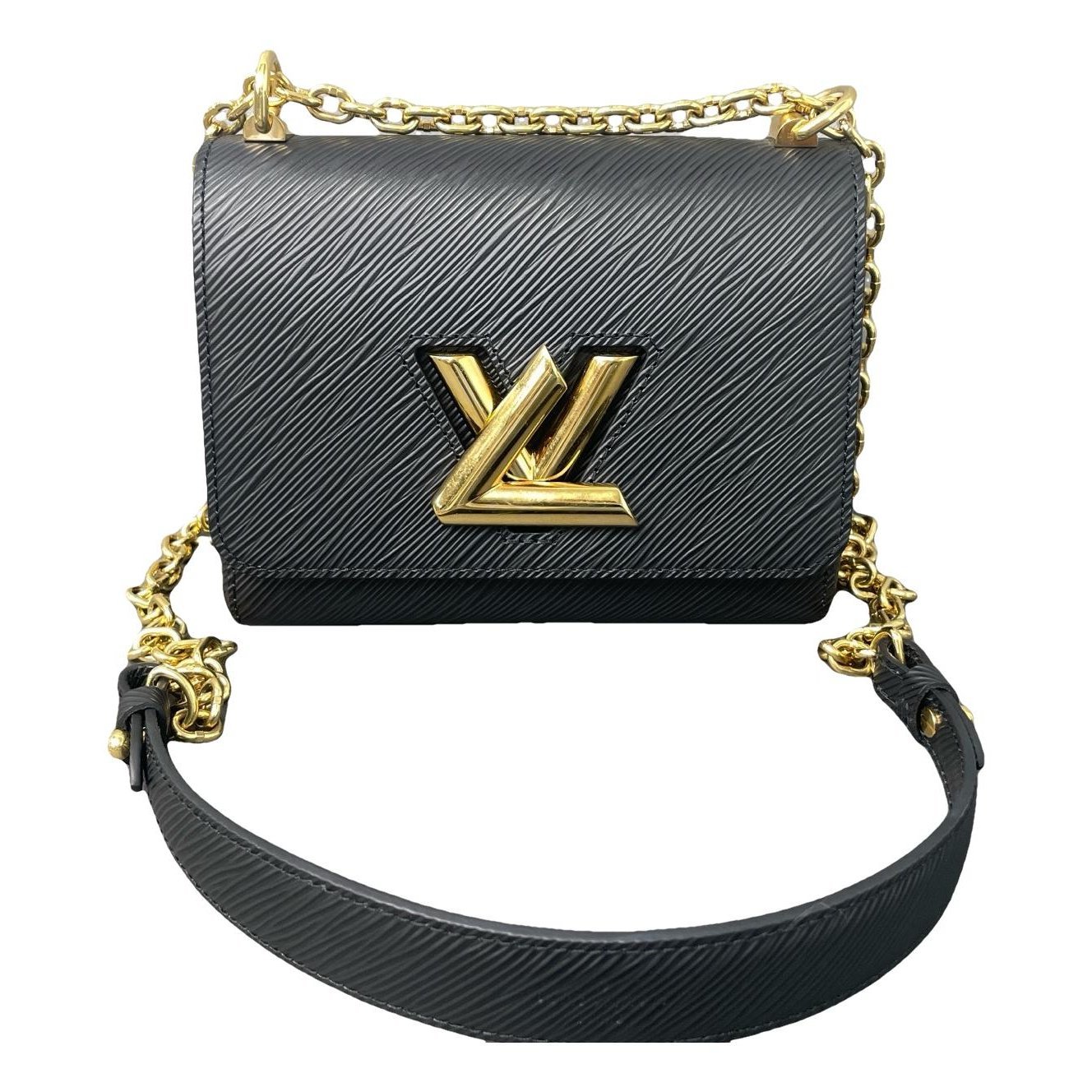 Twist leather handbag