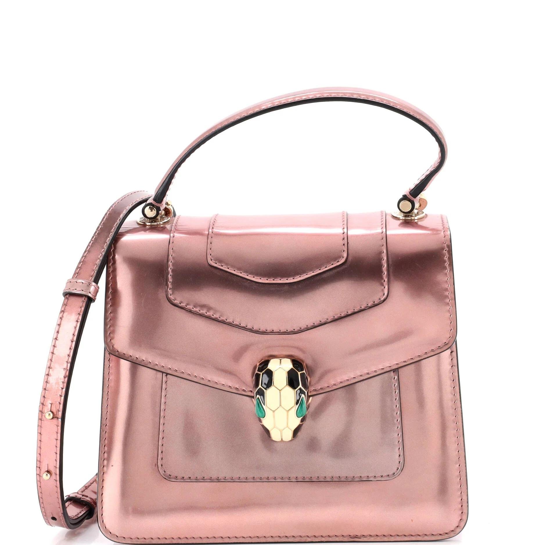 Patent leather handbag