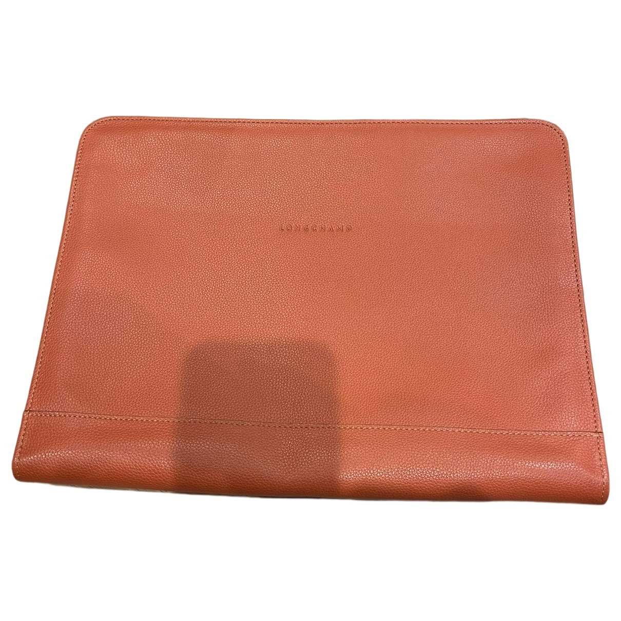 Leather clutch bag
