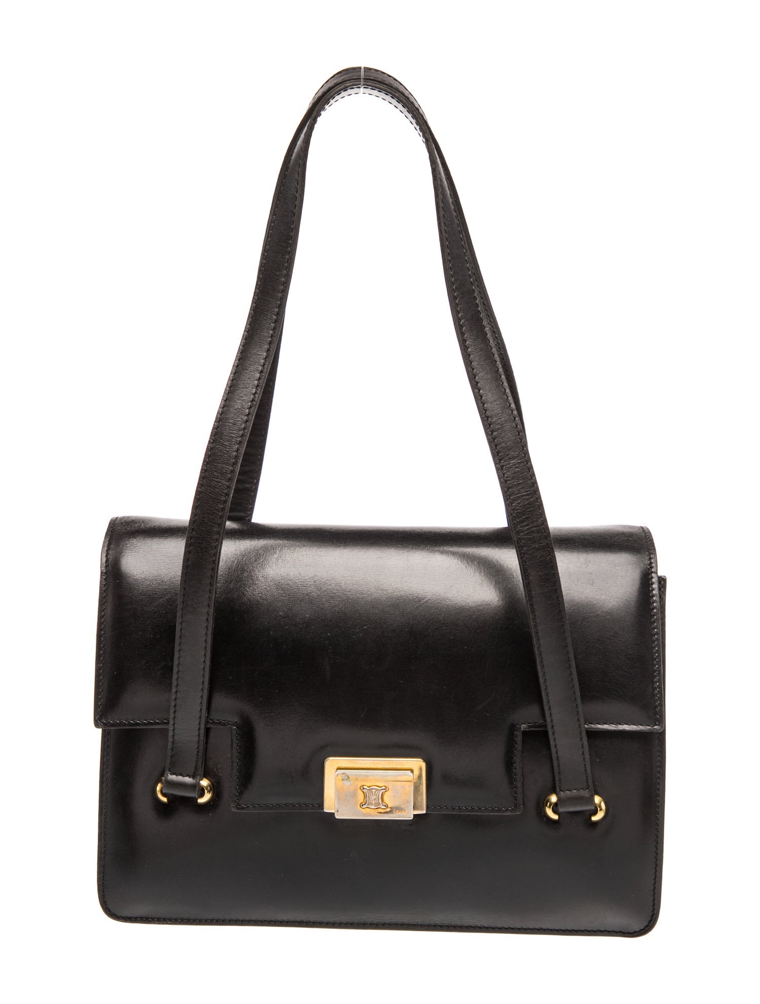 Celine Leather Shoulder Bag Vintage
