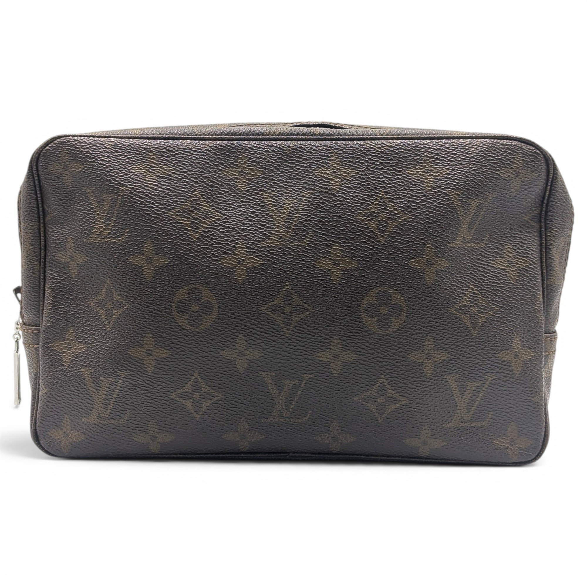 Leather clutch bag
