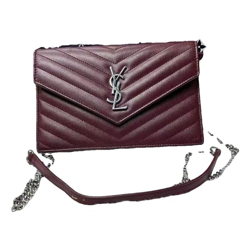 Envelope leather crossbody bag