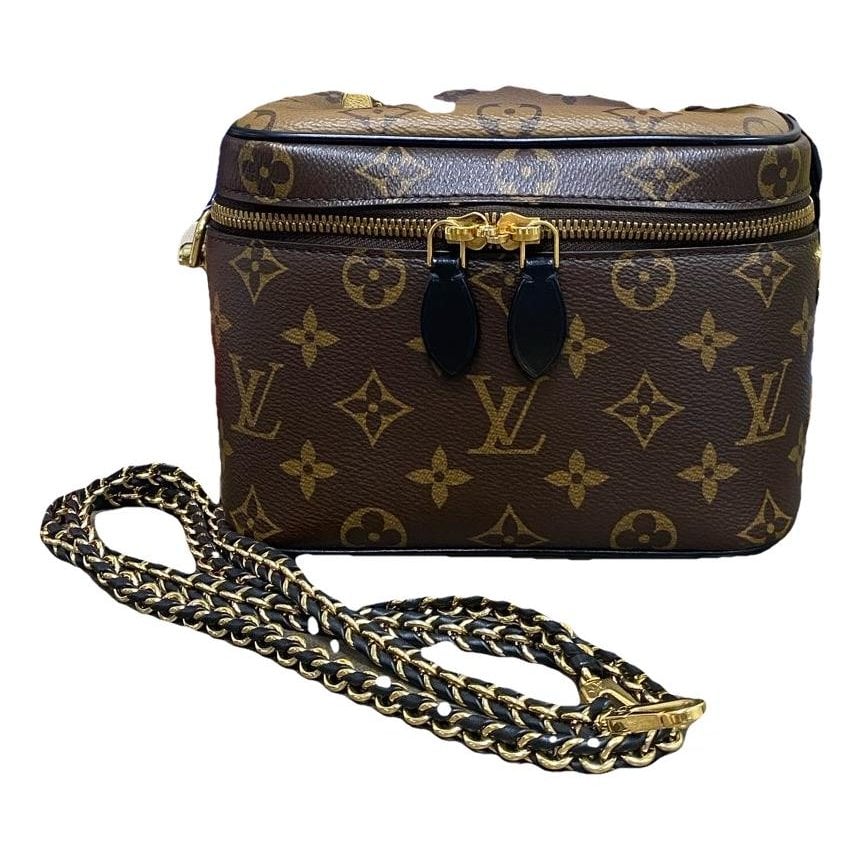 Vanity leather handbag