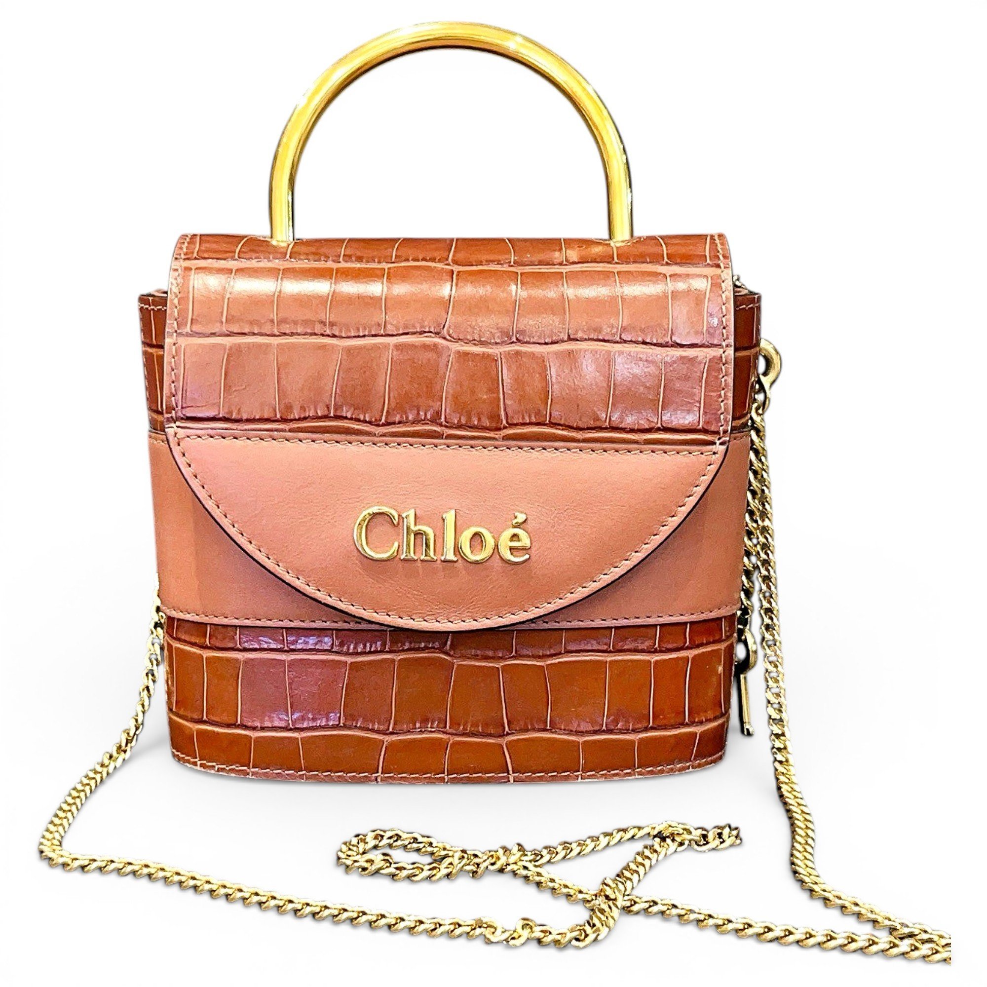 C leather handbag