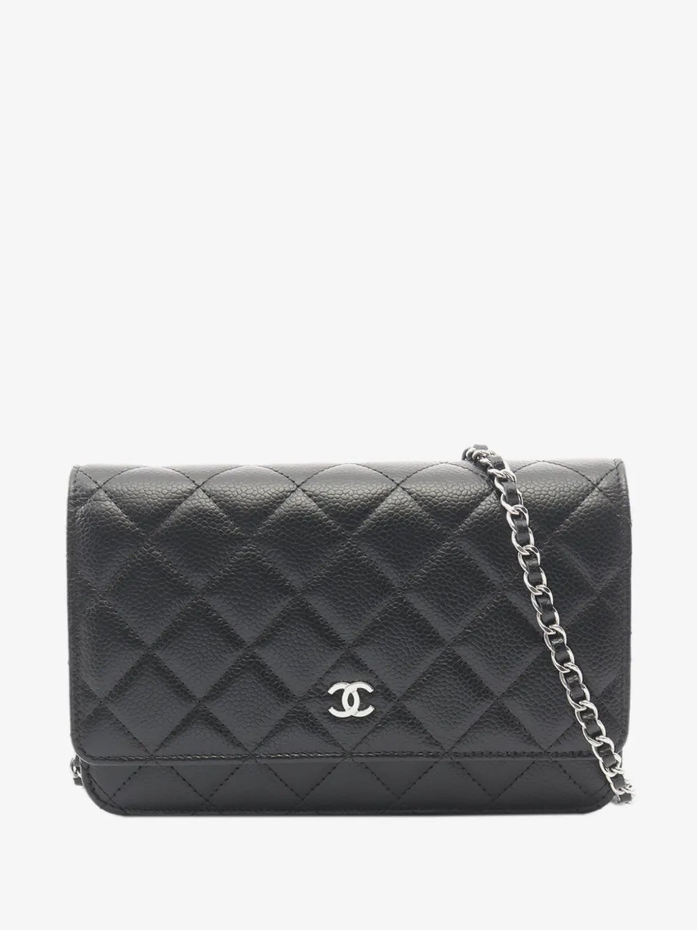 2021-2026 CC Quilted Caviar Wallet on Chain crossbody bag