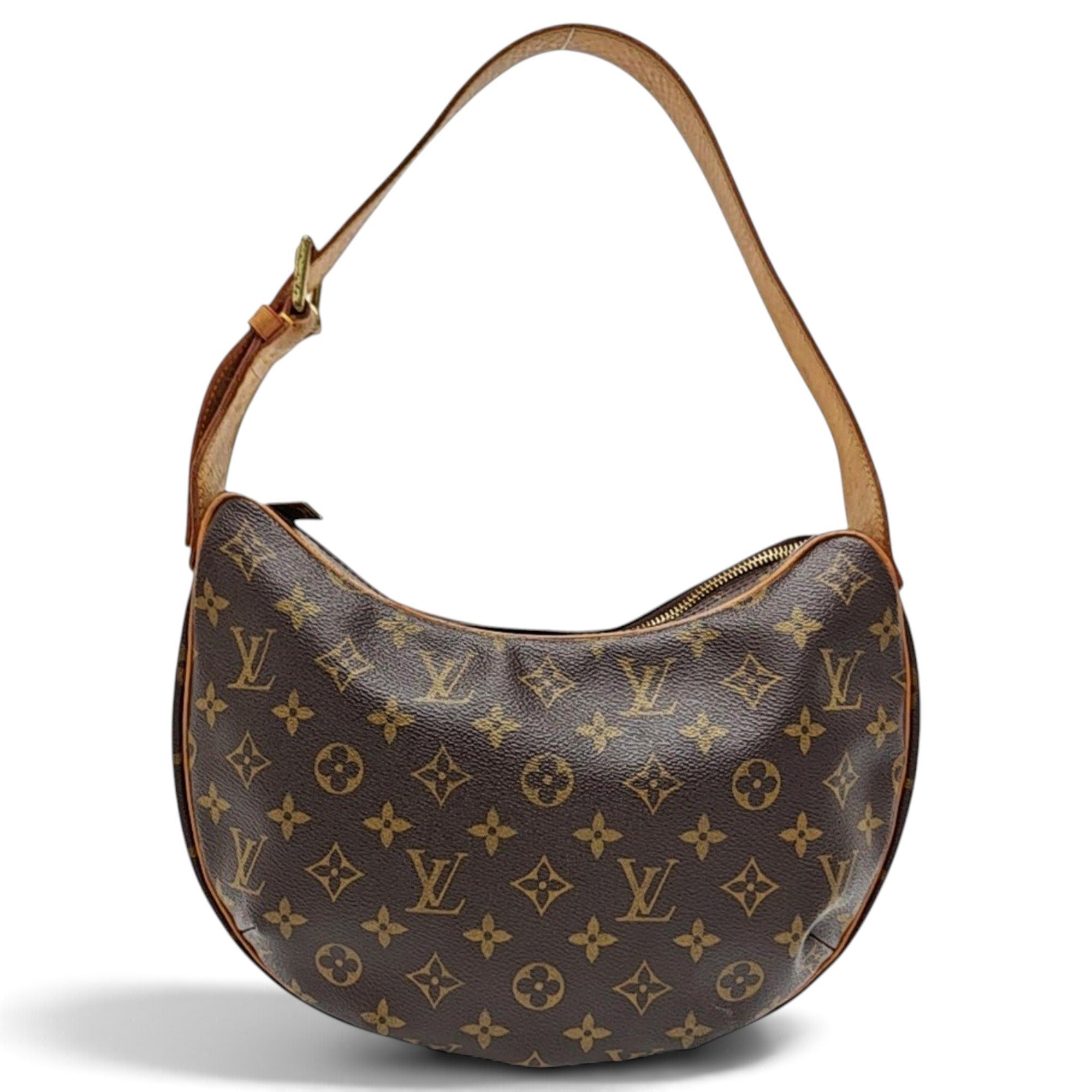 Croissant leather handbag