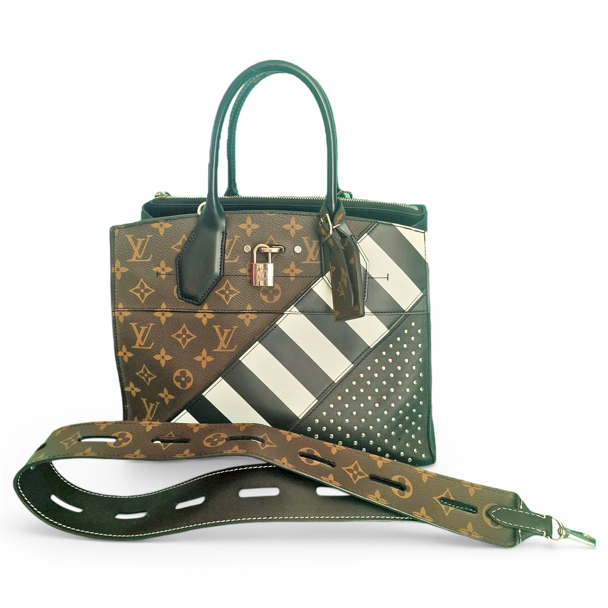 Louis Vuitton City Steamer leather handbag