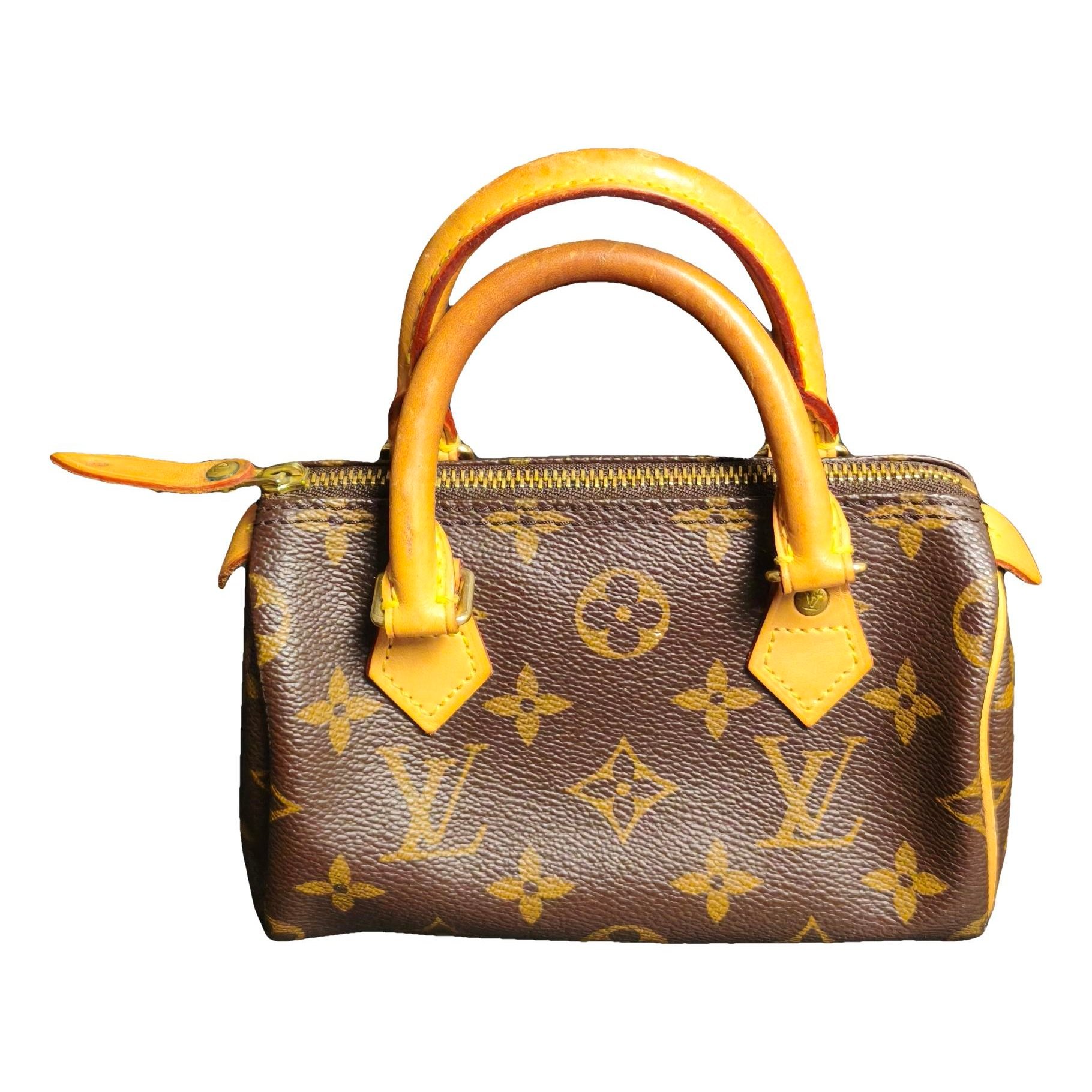 Nano Speedy / Mini HL leather handbag