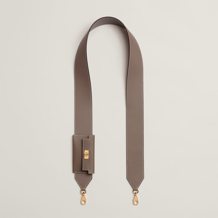 Étoupe Kelly Pocket 50 MM Bag Strap