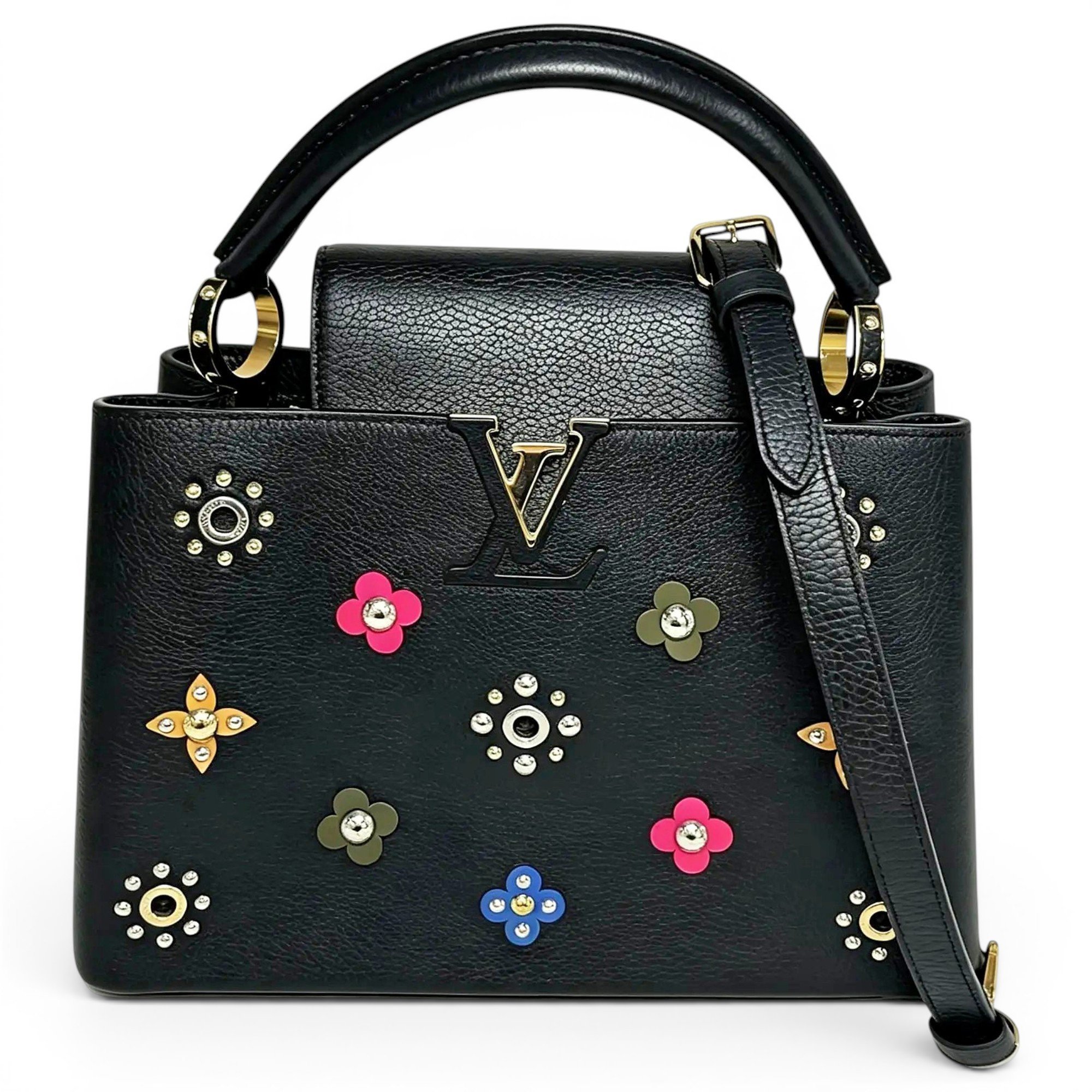 Capucines leather handbag