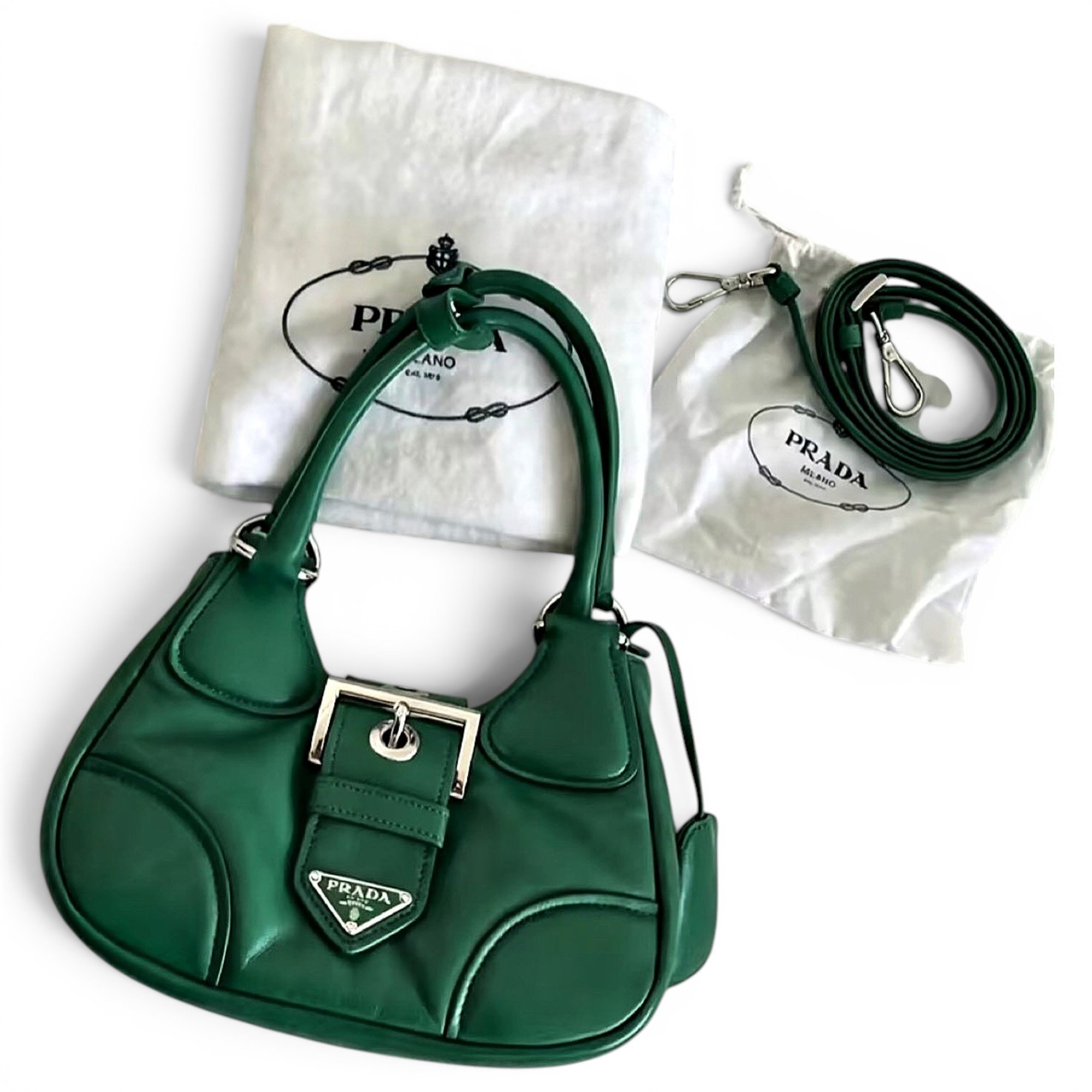 Moon leather handbag