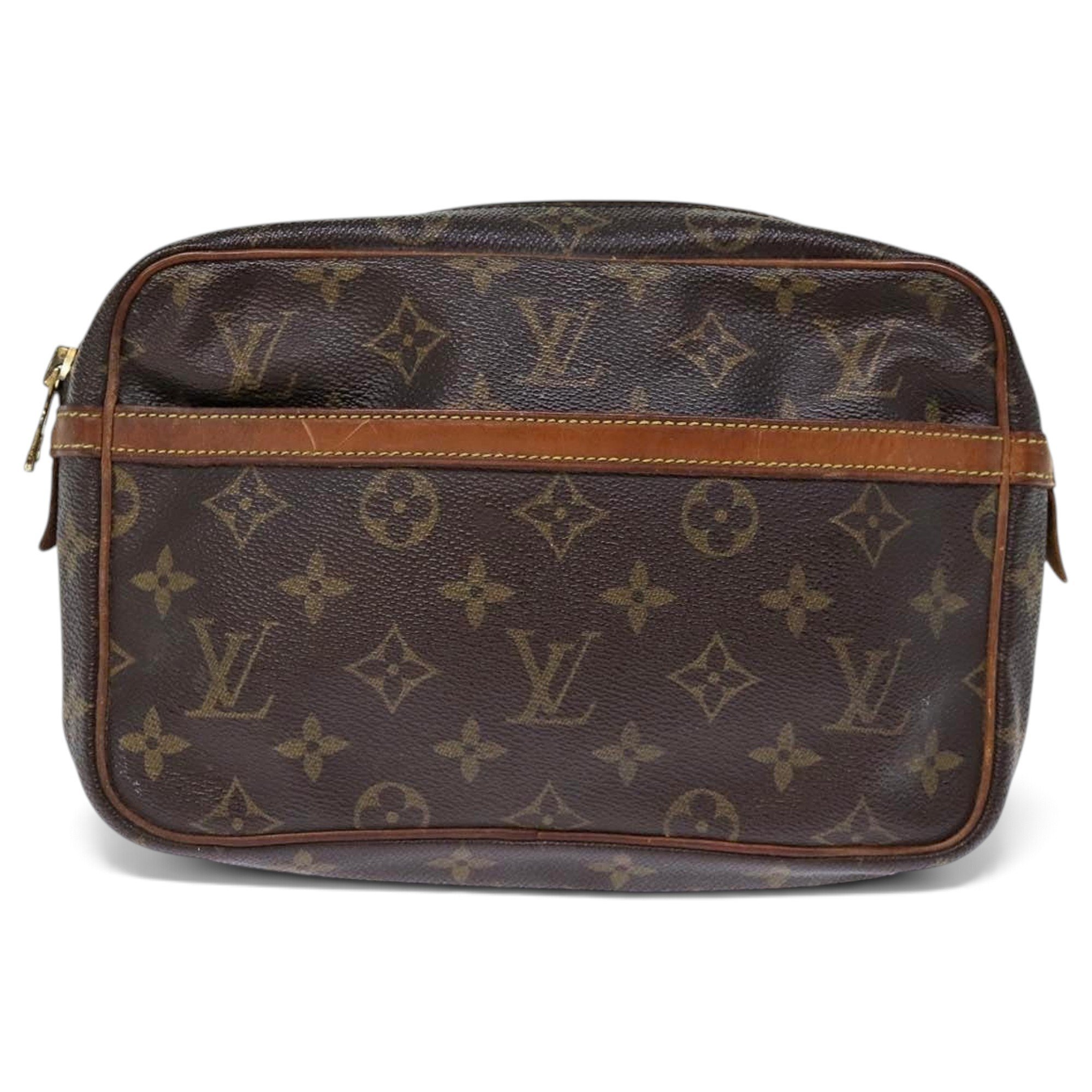 Leather clutch bag
