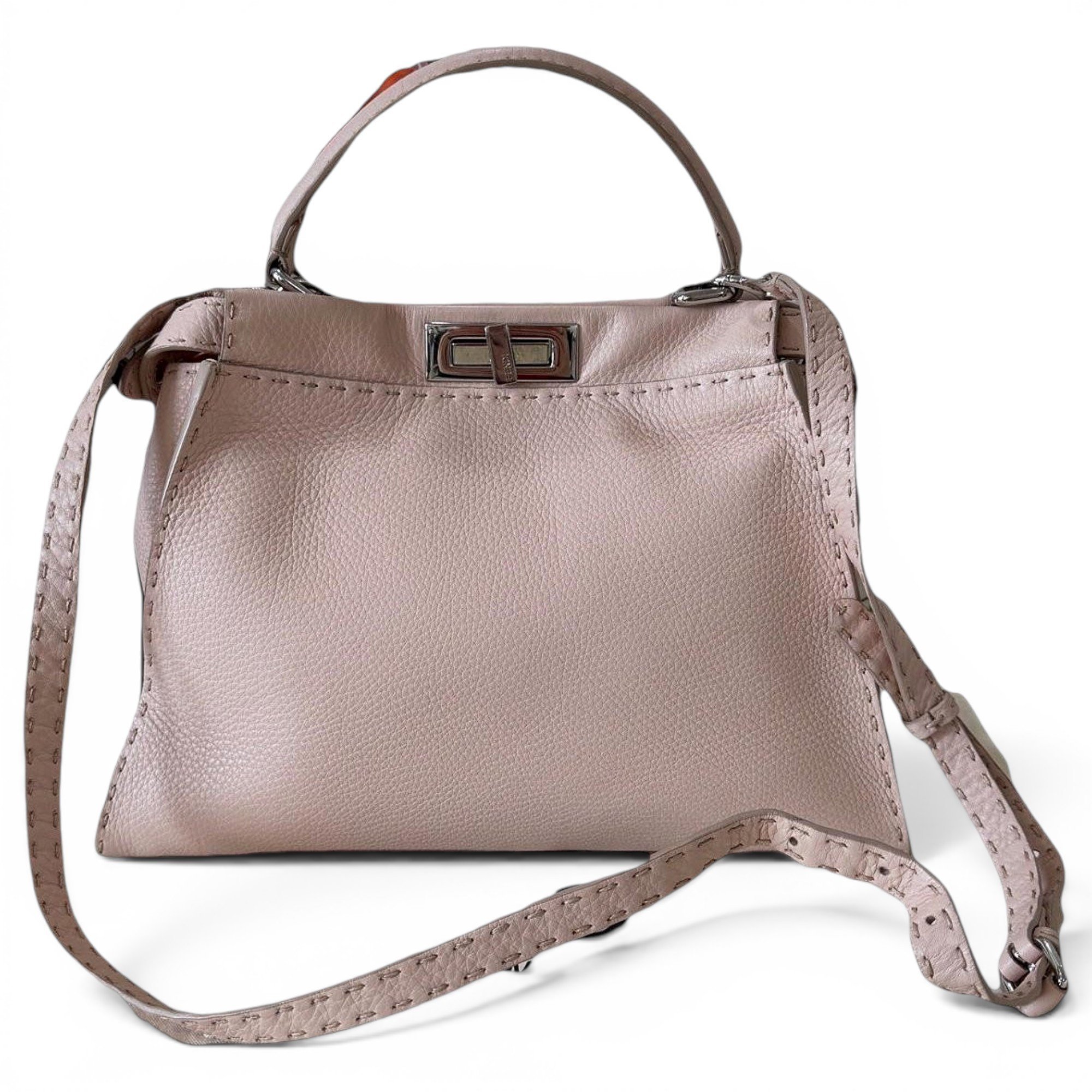 Peekaboo leather handbag