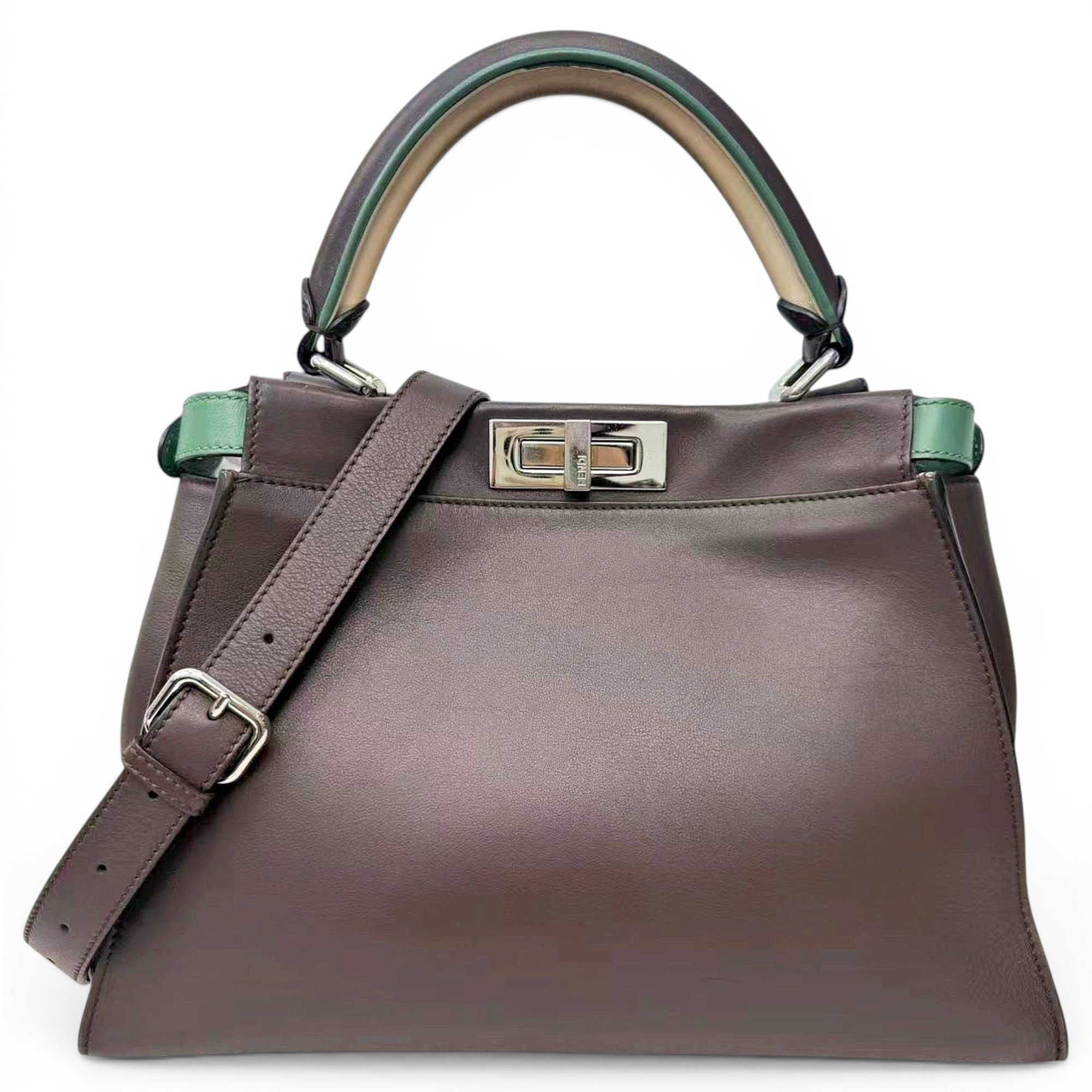 Peekaboo leather handbag