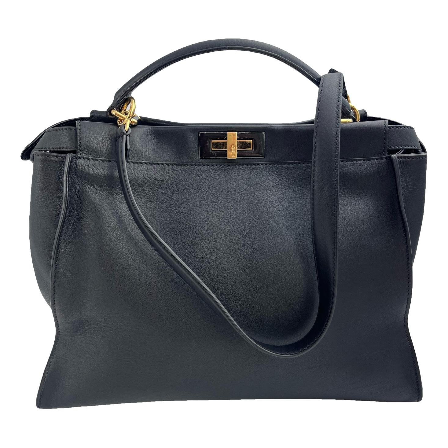 Peekaboo leather handbag