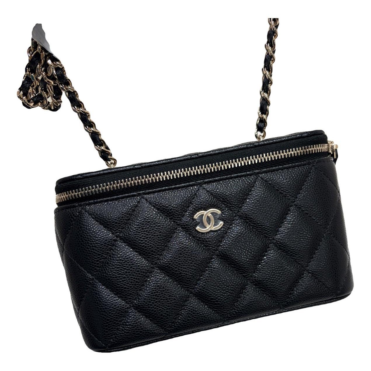 Vanity leather handbag